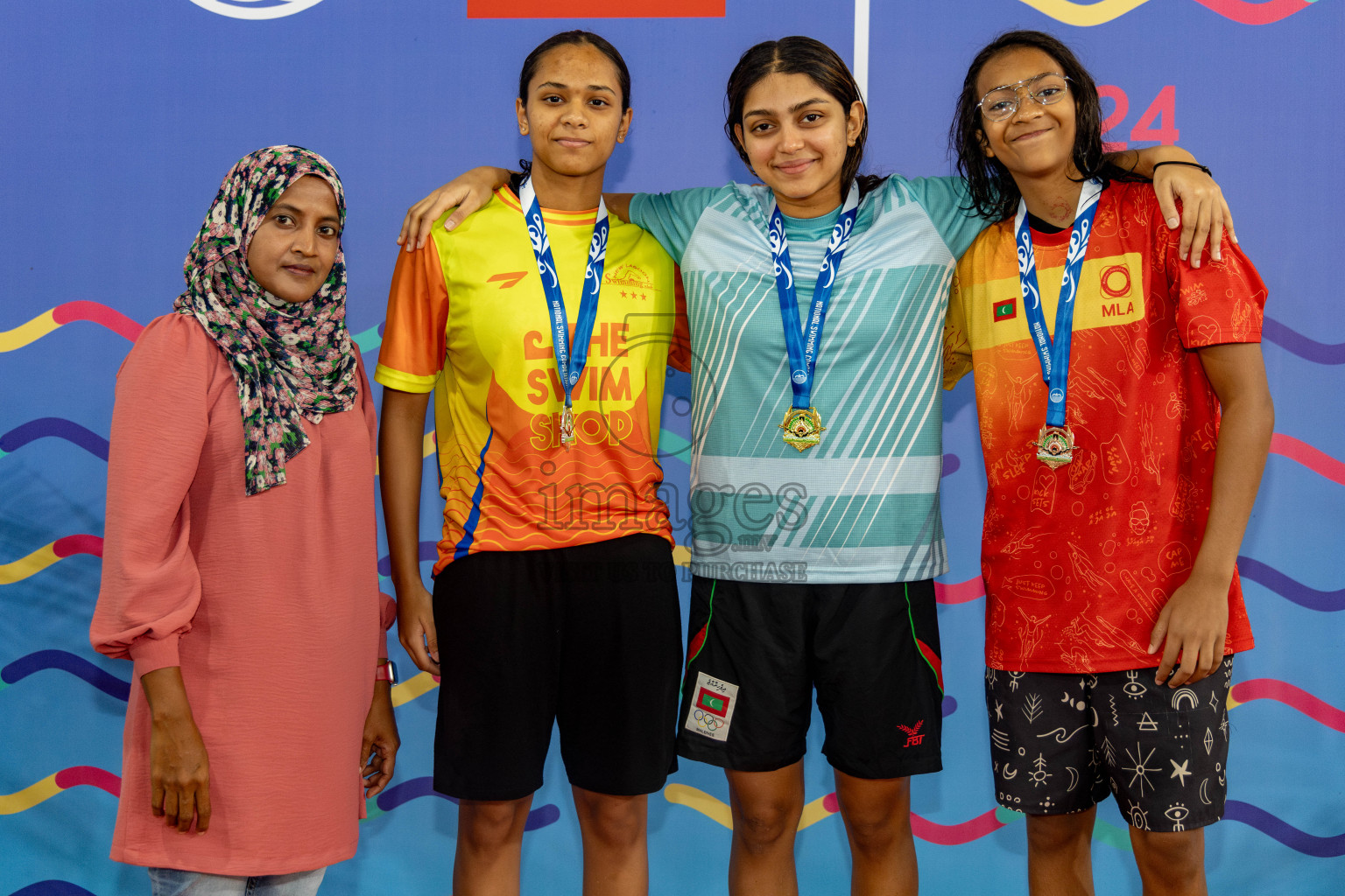 Day 6 of National Swimming Competition 2024 held in Hulhumale', Maldives on Wednesday, 18th December 2024. 
Photos: Hassan Simah / images.mv