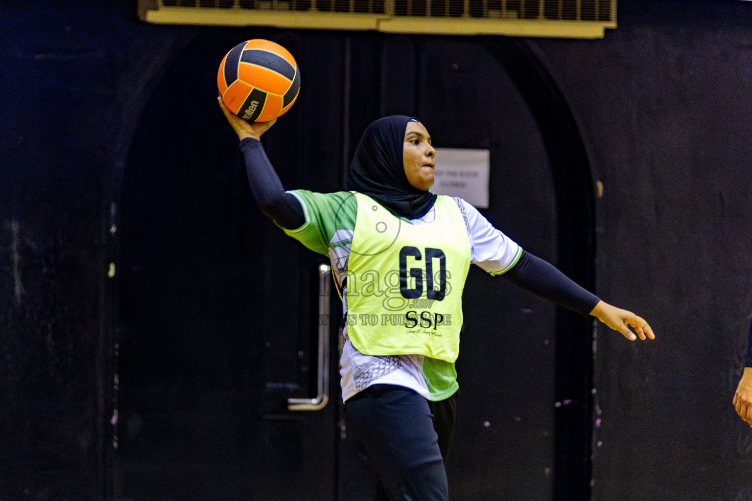 Club Matrix vs Club Green Streets in Final of 21st National Netball Tournament was held in Social Canter at Male', Maldives on Wednesday, 22nd May 2024. Photos: Nausham Waheed / images.mv