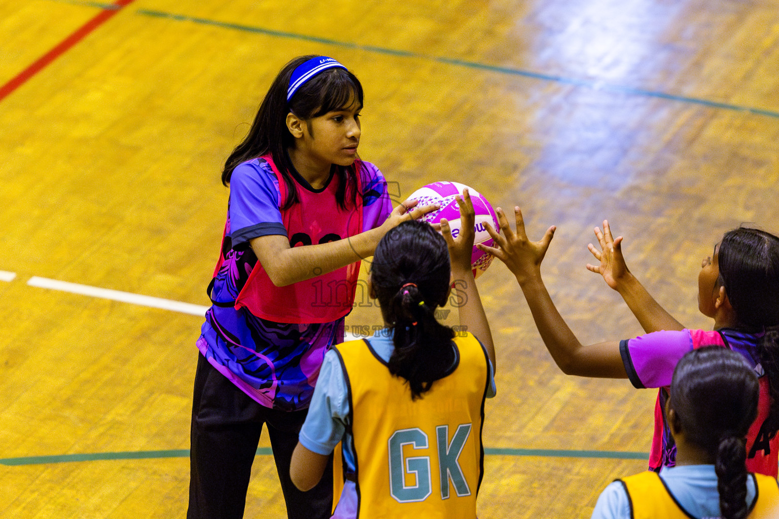 Netgen A vs N Sports Academy B in Day 2 of 3rd Junior Championship - Netball association of Maldives, held at Social Center on Monday 20th January 2025 . Photos by Nausham Waheed