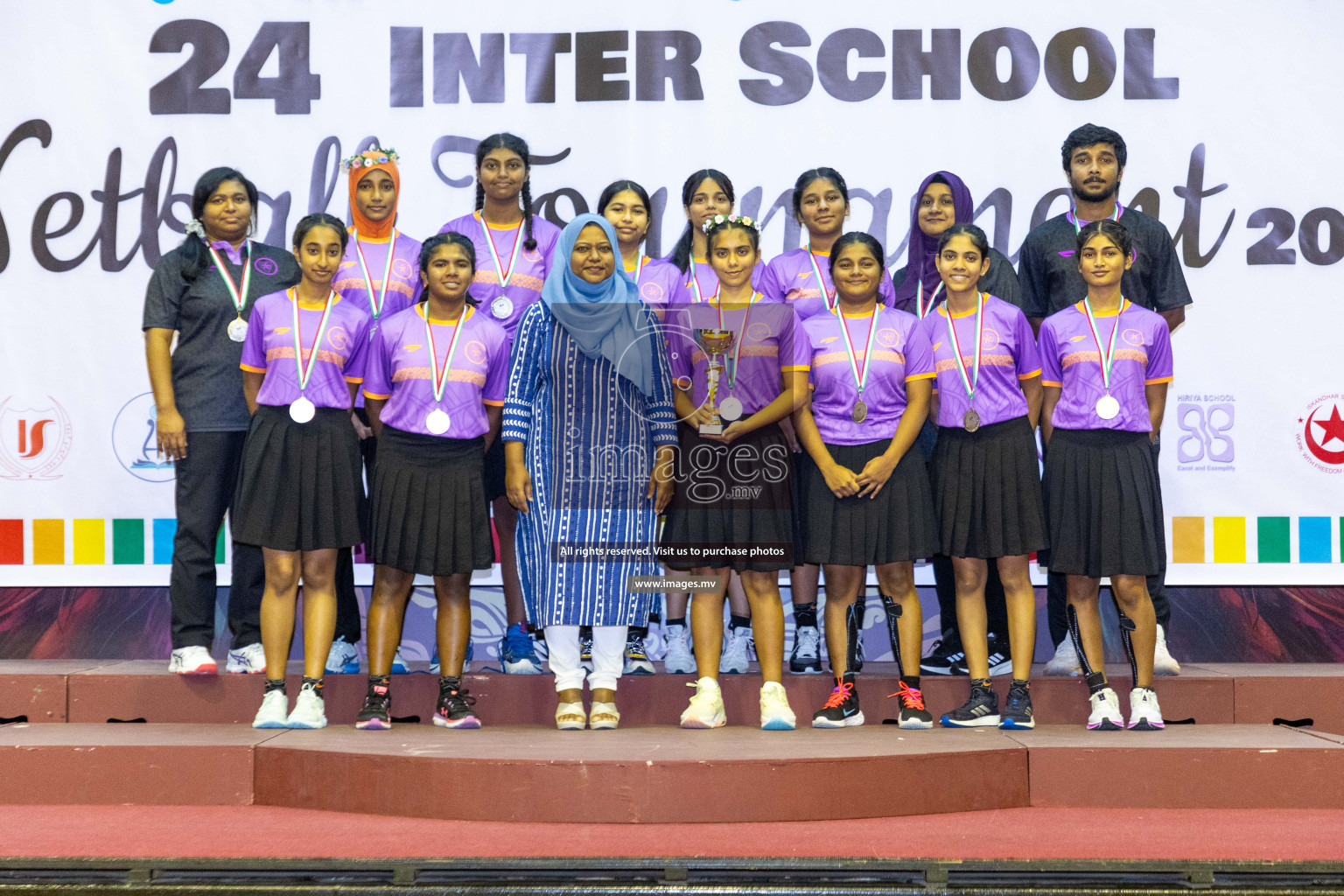 Final of 24th Interschool Netball Tournament 2023 was held in Social Center, Male', Maldives on 7th November 2023. Photos: Nausham Waheed / images.mv