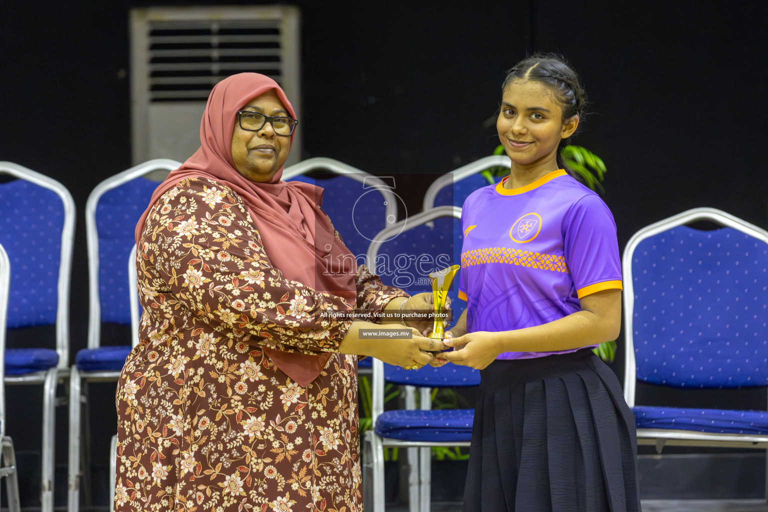 Day 11 of 24th Interschool Netball Tournament 2023 was held in Social Center, Male', Maldives on 6th November 2023. Photos: Mohamed Mahfooz Moosa / images.mv