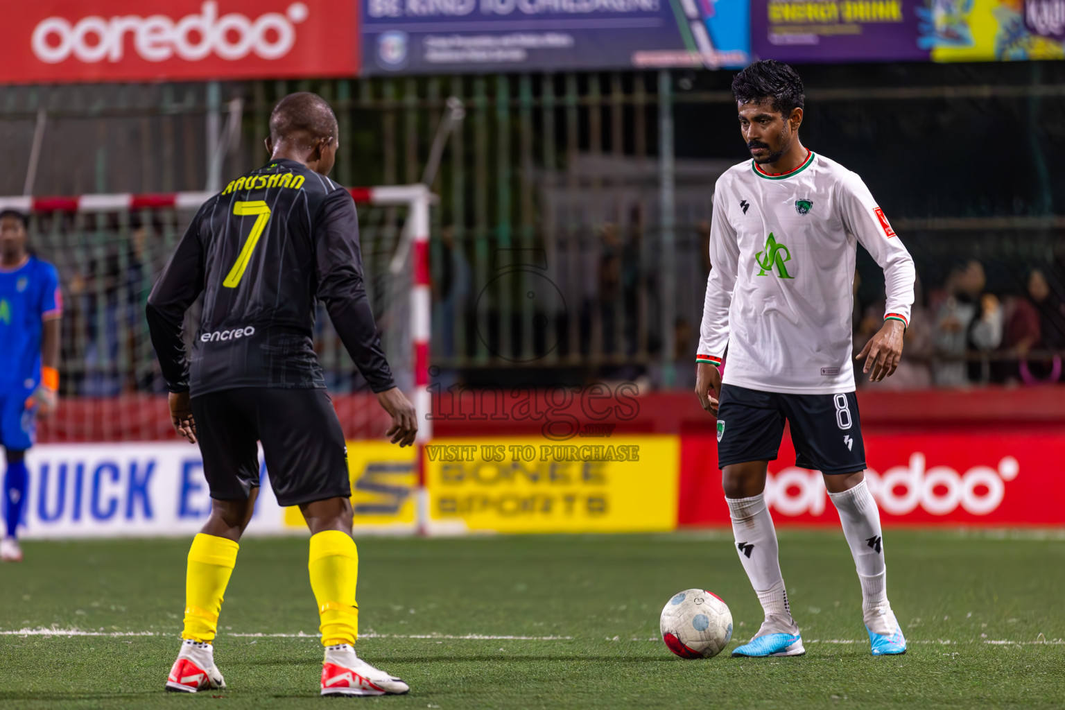 HDh Finey vs HDh Vaikaradhoo in Day 10 of Golden Futsal Challenge 2024 was held on Tuesday, 23rd January 2024, in Hulhumale', Maldives
Photos: Ismail Thoriq / images.mv