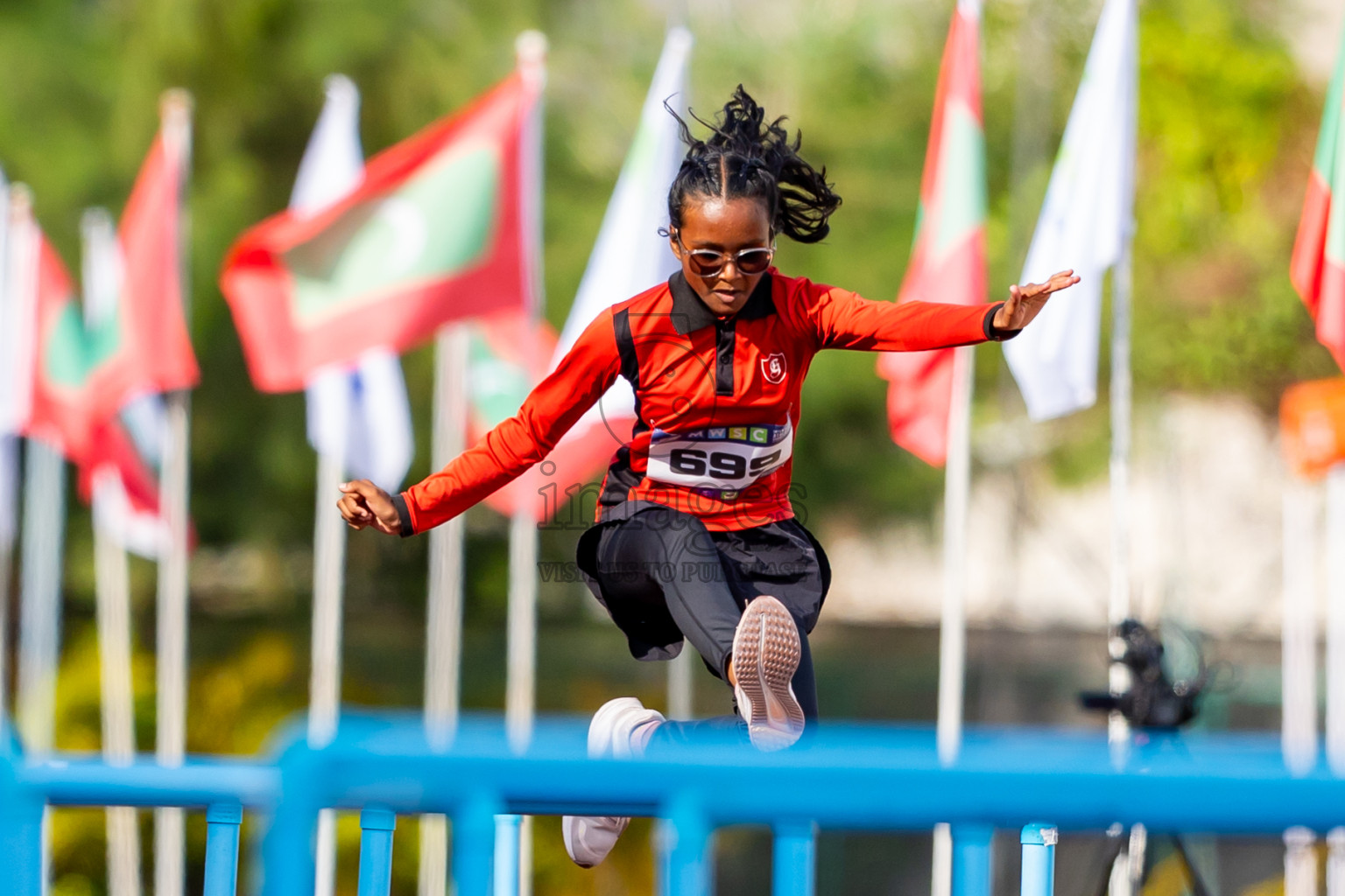 Day 4 of MWSC Interschool Athletics Championships 2024 held in Hulhumale Running Track, Hulhumale, Maldives on Tuesday, 12th November 2024. Photos by: Nausham Waheed / Images.mv