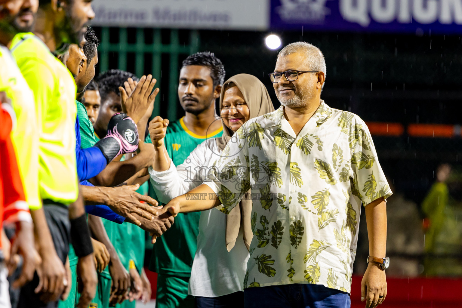 ADh Dhangethi vs ADh Mandhoo on Day 20 of Golden Futsal Challenge 2025 was held on Thursday, 23rd January 2025, in Hulhumale', Maldives. Photos: Nausham Waheed / images.mv