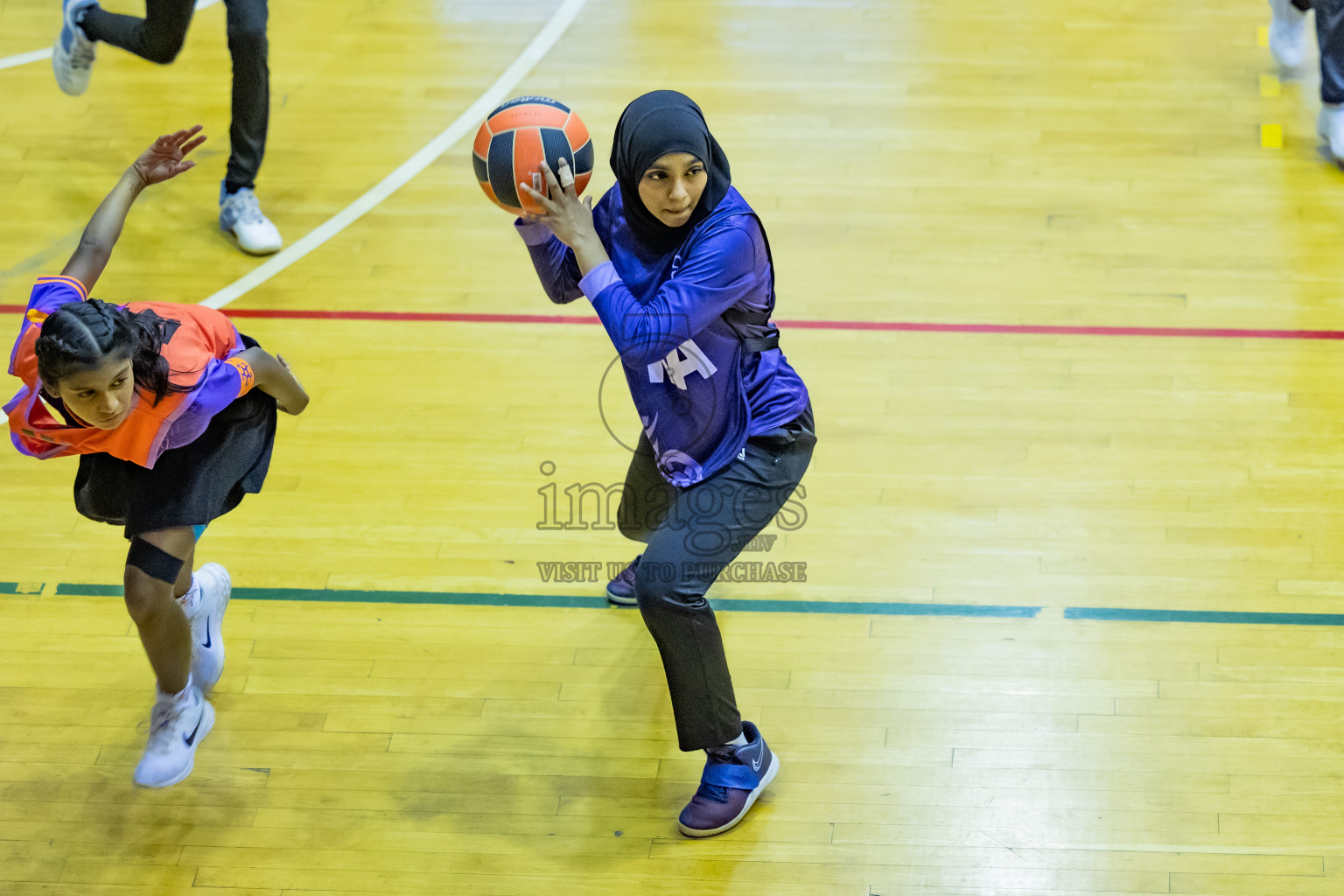 Day 12 of 25th Inter-School Netball Tournament was held in Social Center at Male', Maldives on Thursday, 22nd August 2024.