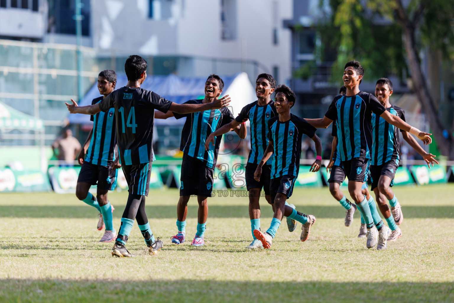 Day 4 of MILO Academy Championship 2025 (U14) was held on Sunday, 2nd November 2025 at Henveiru Football Grounds, Male', Maldives . 
Photos: Hassan Simah / images.mv