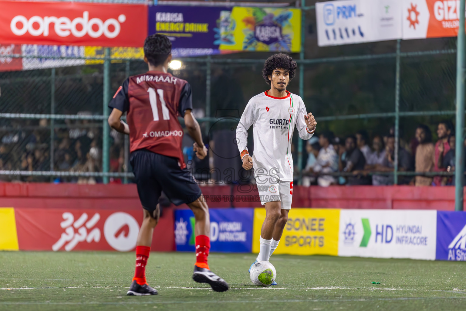 Th Omadhoo vs L Isdhoo on Day 37 of Golden Futsal Challenge 2024 was held on Thursday, 22nd February 2024, in Hulhumale', Maldives
Photos: Ismail Thoriq / images.mv