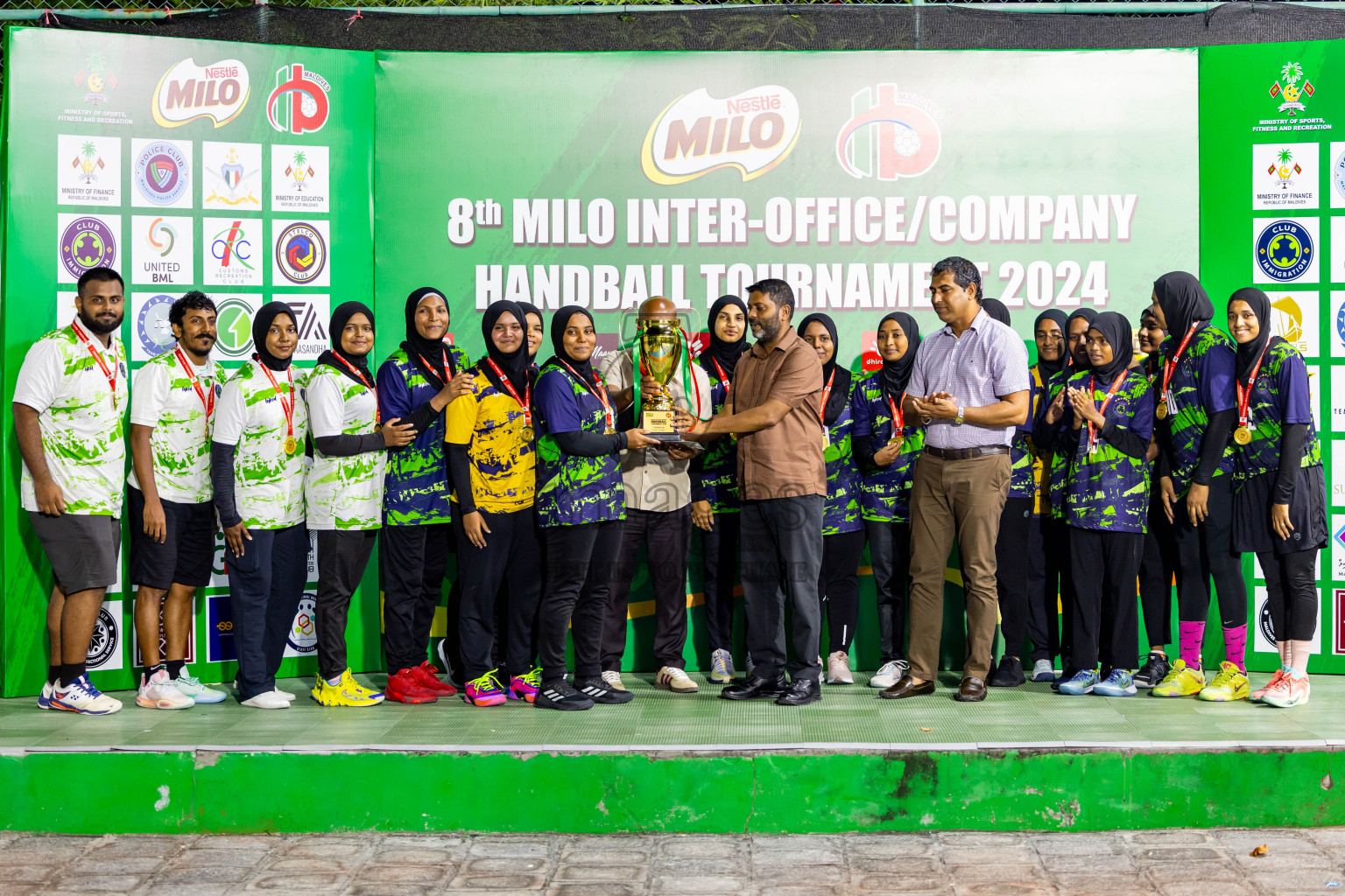 1st Division Final of 8th Inter-Office/Company Handball Tournament 2024, held in Handball ground, Male', Maldives on Tuesday, 11th September 2024 Photos: Nausham Waheed/ Images.mv