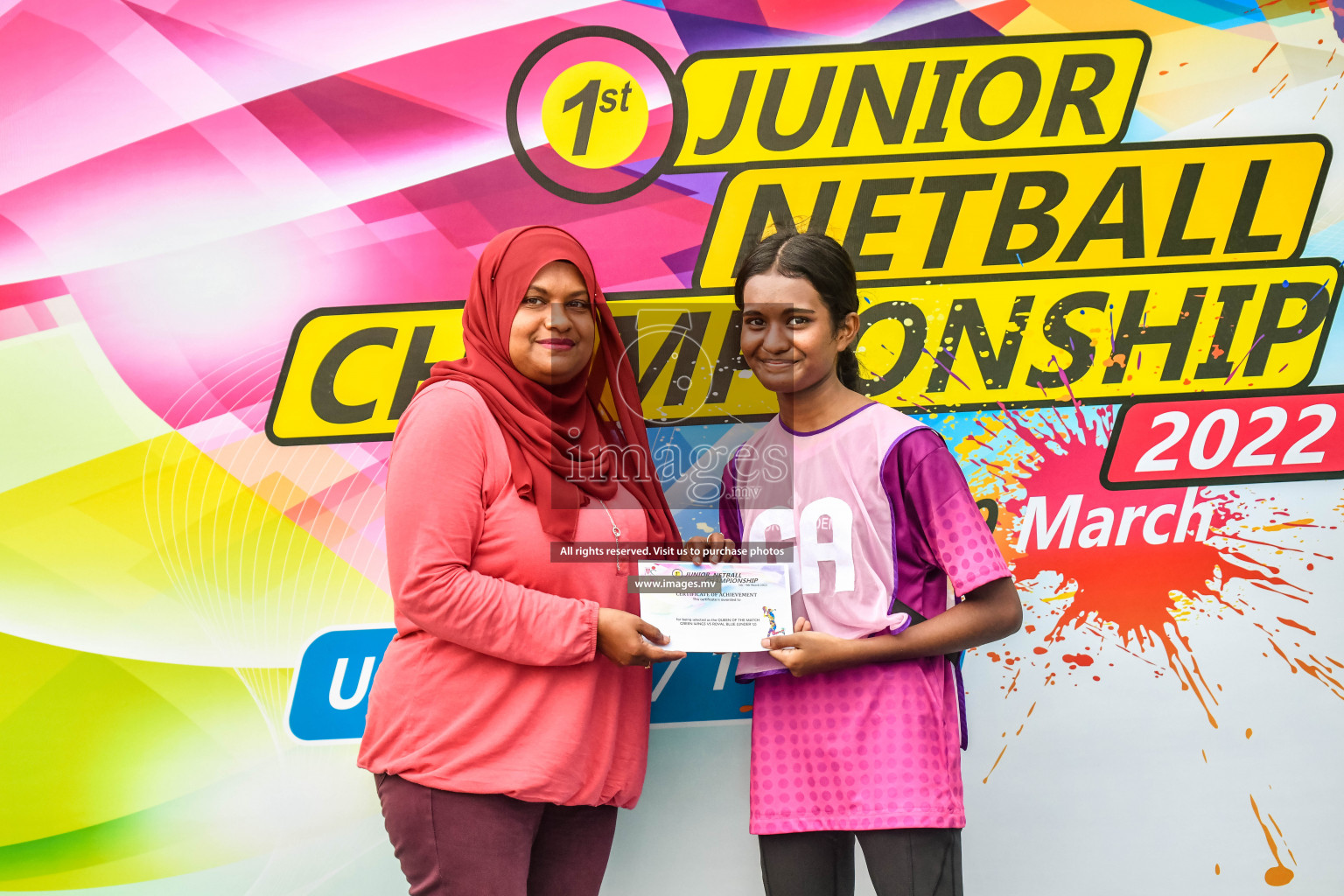 Day 10 of Junior Netball Championship 2022 held in Male', Maldives. Photos by Nausham Waheed