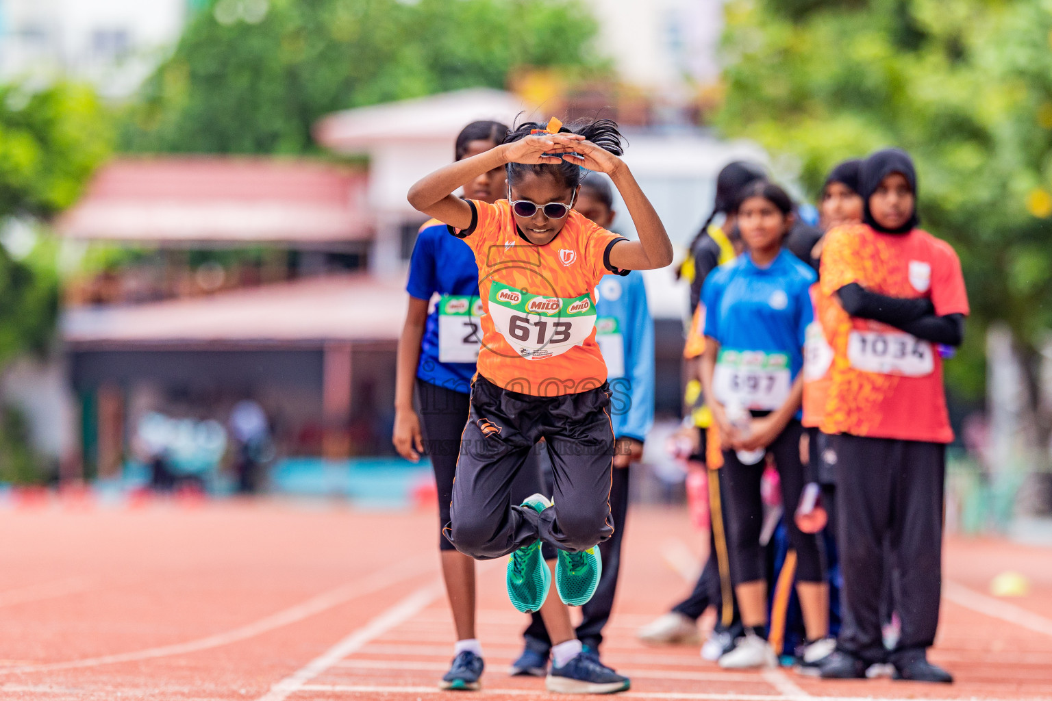 Day 4 of Inter-school Athletics Championship 2025 held in Ekuveni Synthetic Track, Male', Maldives on Thursday, 09th October 2025. Photos by: Areef Adam / Images.mv