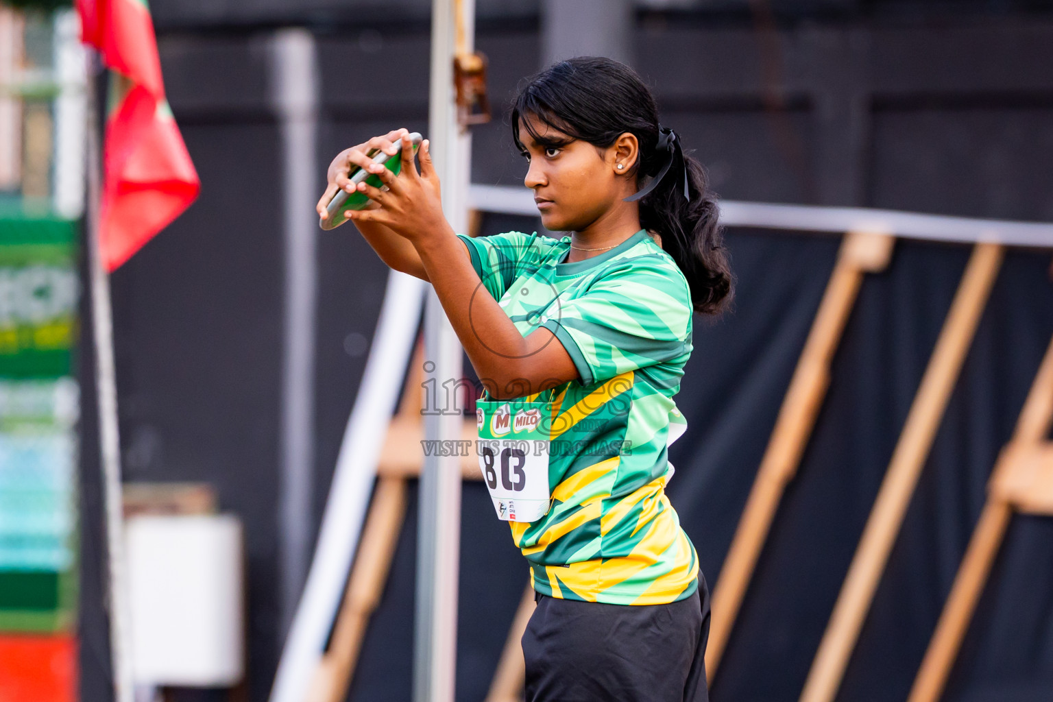 Day 6 of Inter-school Athletics Championship 2025 held in Ekuveni Synthetic Track, Male', Maldives on Sunday, 12th October 2025. Photos by: Nausham Waheed / Images.mv