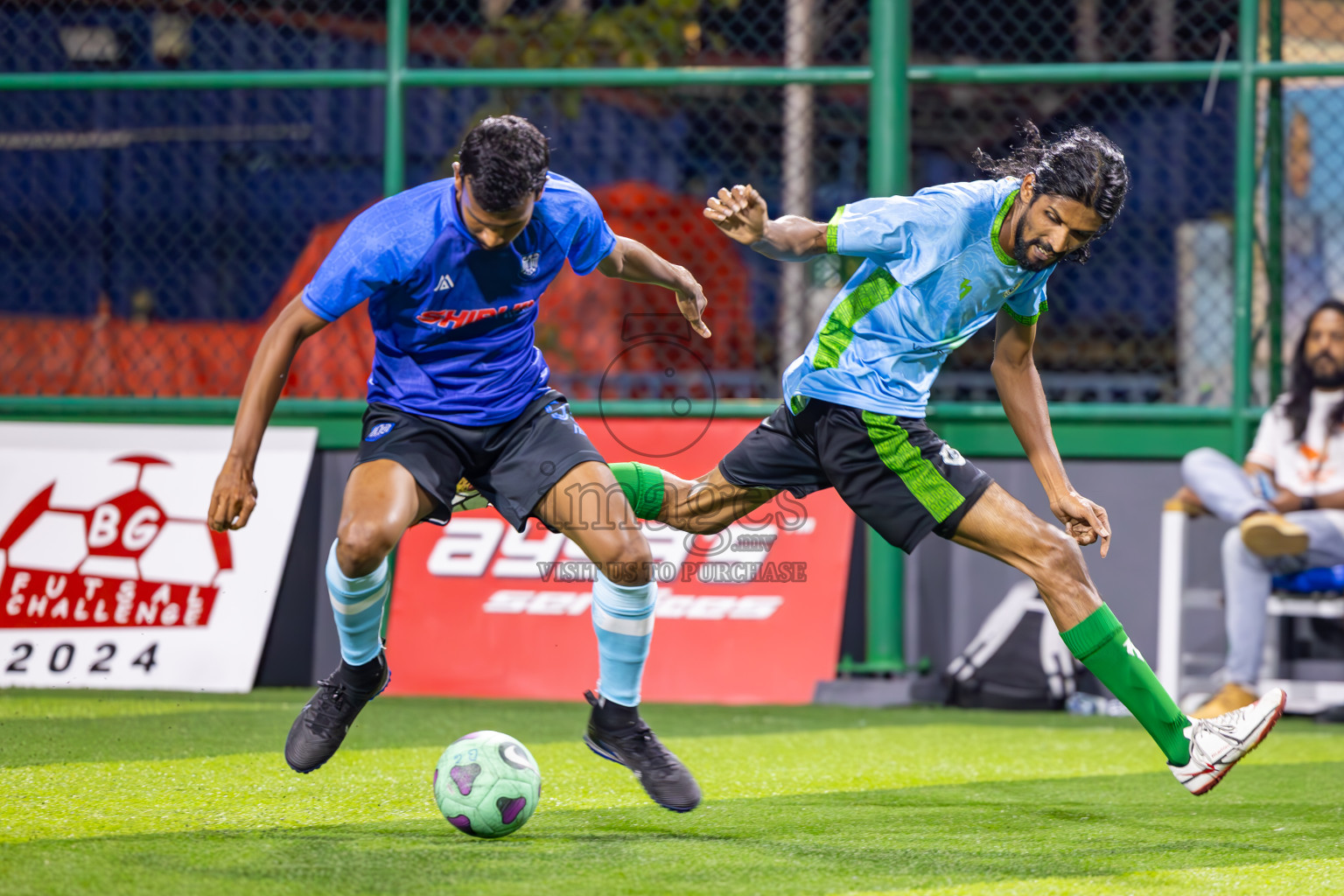 Baakee Sports Club vs FC Calms Blue in Day 9 of BG Futsal Challenge 2024 was held on Wednesday, 20th March 2024, in Male', Maldives
Photos: Ismail Thoriq / images.mv