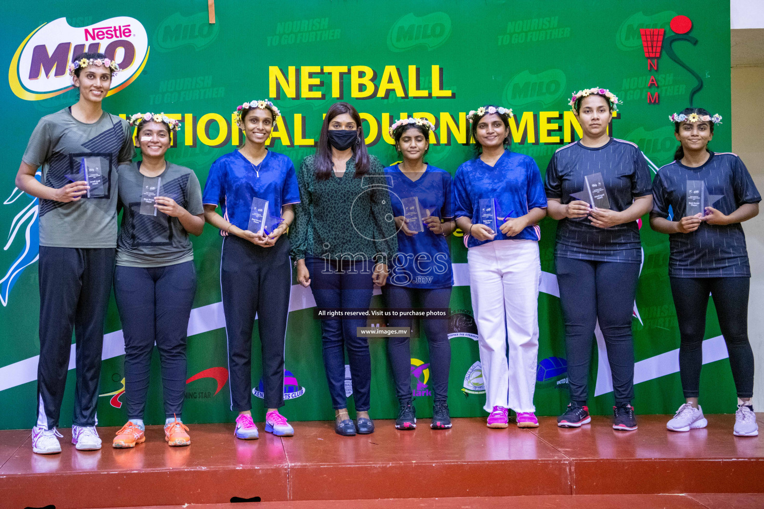 Kulhudhuffushi Youth & R.C vs Club Green Streets in the Finals of Milo National Netball Tournament 2021 (Women's) held on 5th December 2021 in Male', Maldives Photos: Ismail Thoriq / images.mv