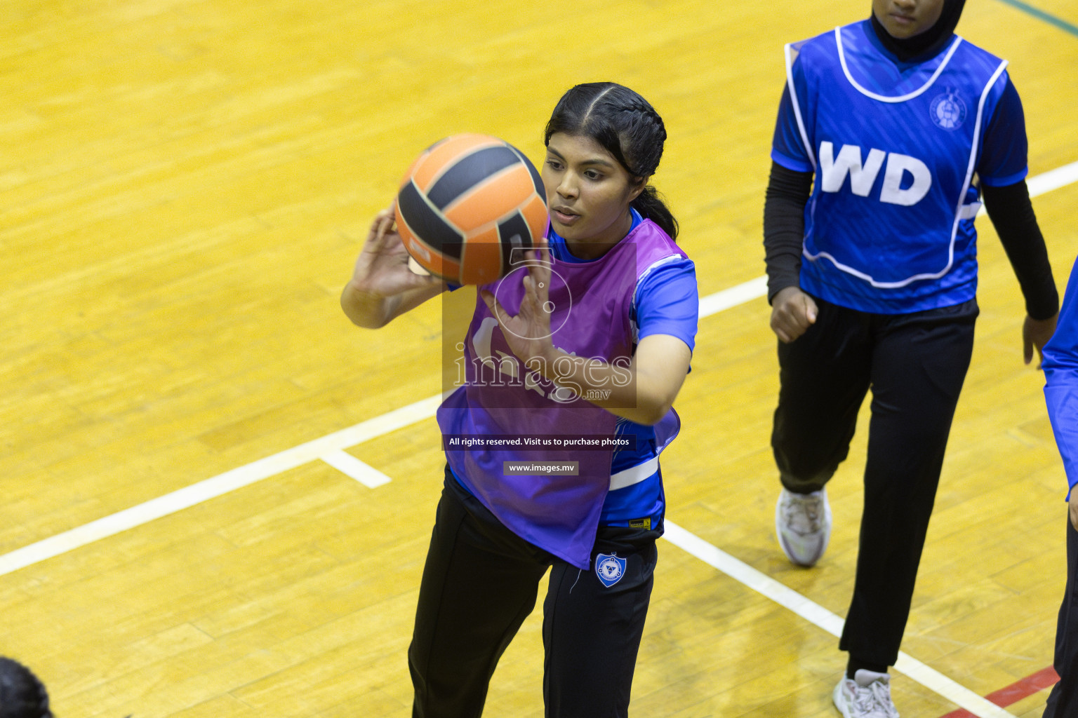 Day 11 of 24th Interschool Netball Tournament 2023 was held in Social Center, Male', Maldives on 6th November 2023. Photos: Mohamed Mahfooz Moosa / images.mv