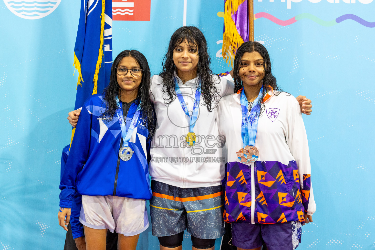 Day 4 of BML 21st Interschool Swimming Competition 2025 was held in Hulhumale' Swimming Pool, Hulhumale', Maldives on Tuesday, 14th October 2025. Photos: Mohamed Mahfooz Moosa / images.mv