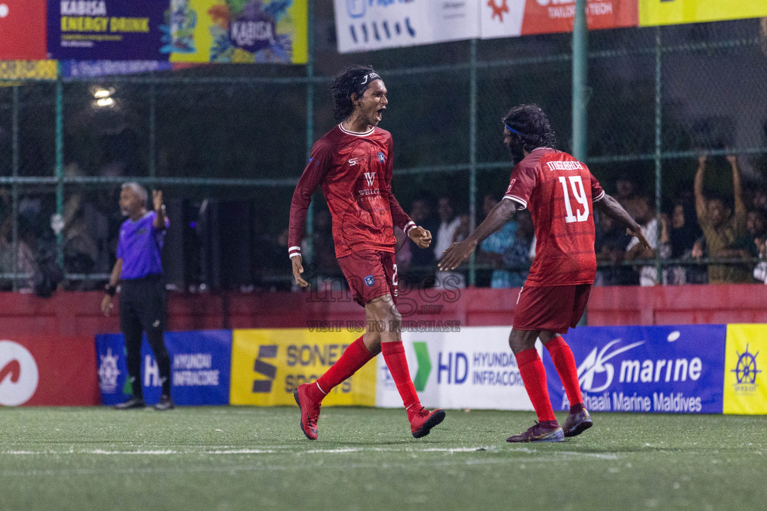 GA Vilingili vs GA Dhevvadhoo in Day 19 of Golden Futsal Challenge 2024 was held on Friday, 2nd February 2024 in Hulhumale', Maldives Photos: Nausham Waheed / images.mv