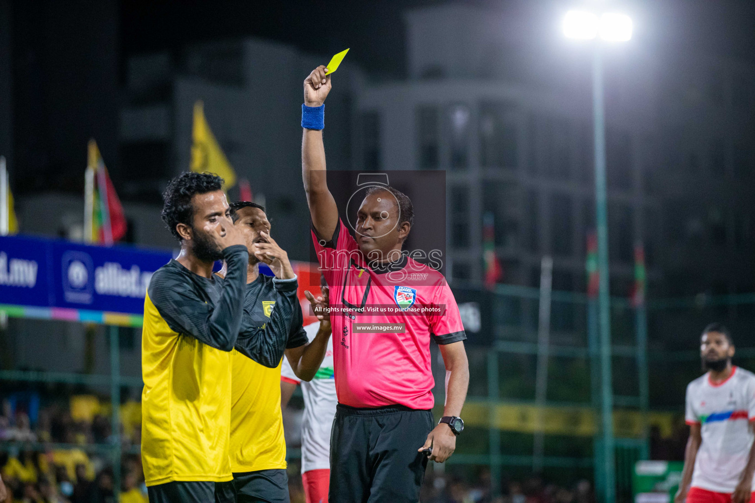 Team FSM Vs Prisons Club in the Semi Finals of Club Maldives 2021 held in Hulhumale, Maldives on 15 December 2021. Photos: Shuu Abdul Sattar / images.mv