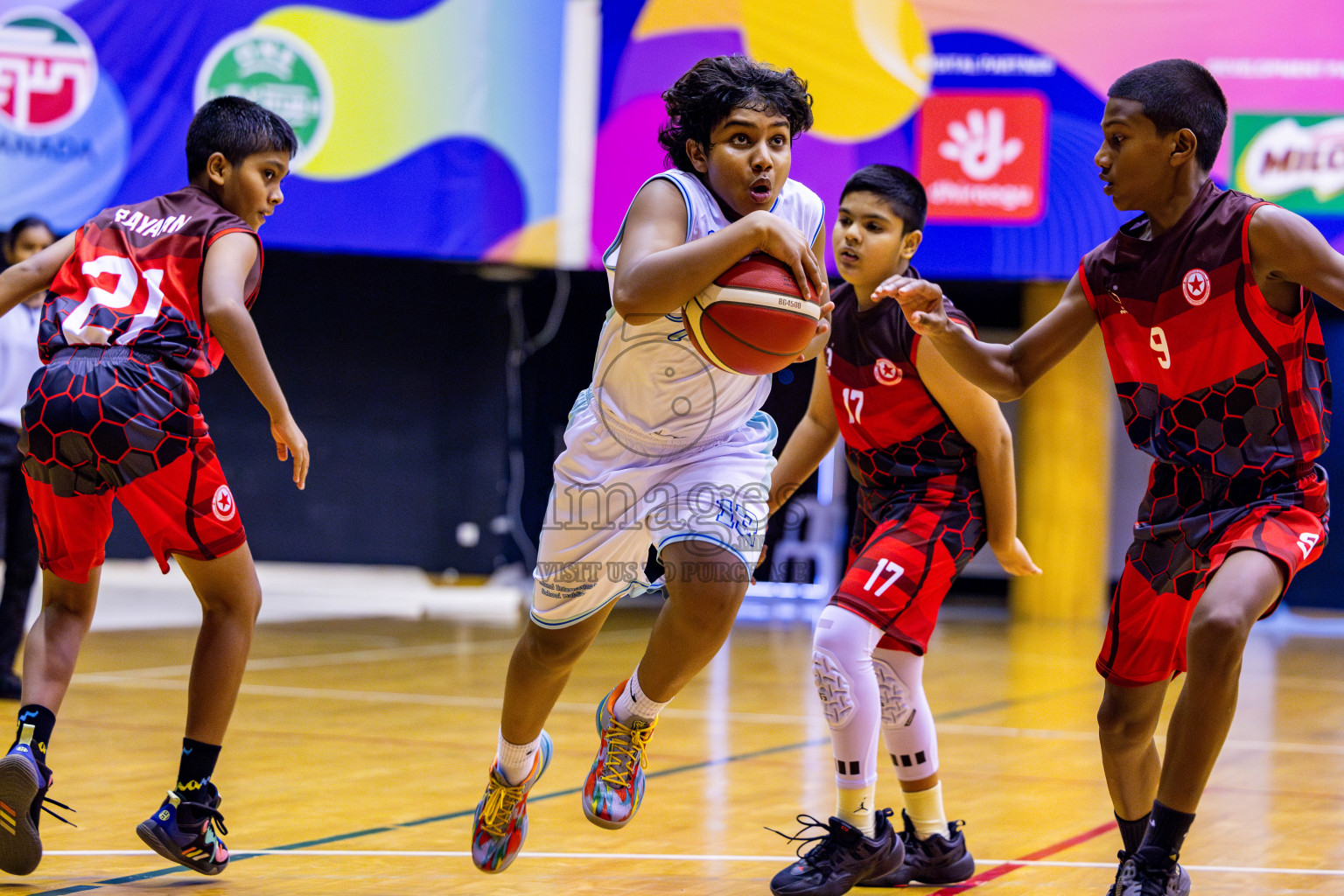 Iskandhar School vs Finland International School in Under 13 Boys Final of Junior Basketball Championship 2024 was held in Social Center, Male', Maldives on Sunday, 15th December 2024. Photos: Nausham Waheed / images.mv