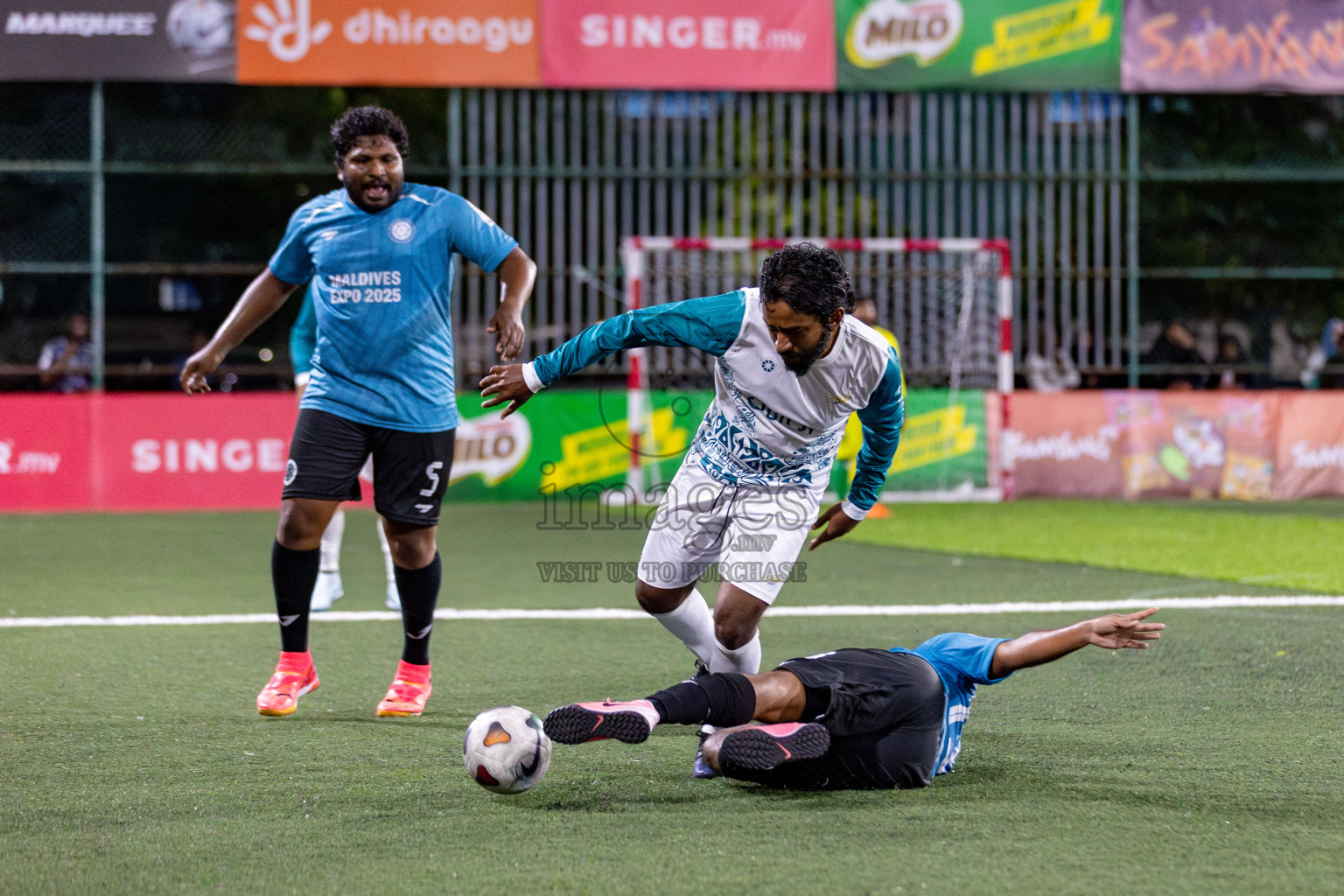 Trade Club vs Higher Education in Club Maldives Classic 2024 held in Rehendi Futsal Ground, Hulhumale', Maldives on Sunday, 8th September 2024. Photos: Hassan Simah / images.mv