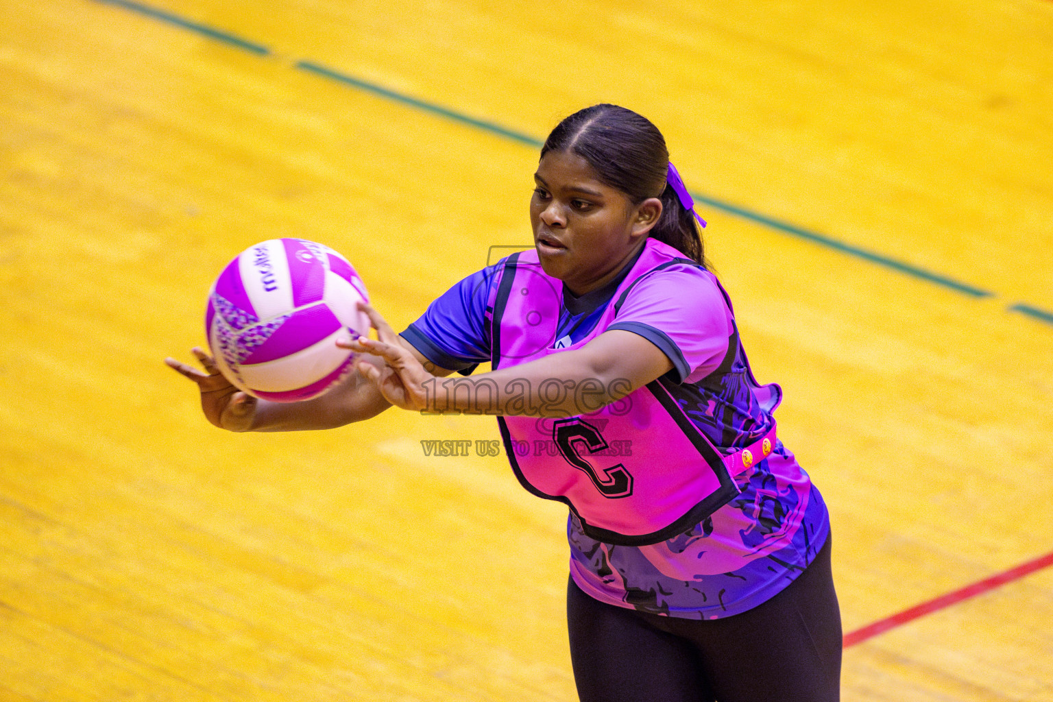 N Sports Acamdemy A vs Fiontti Sports Club in Day 3 of 3rd Netball Junior Championship, held at Social Center on Tuesday, 21st January 2025 . Photos: Nausham Waheed / images.mv