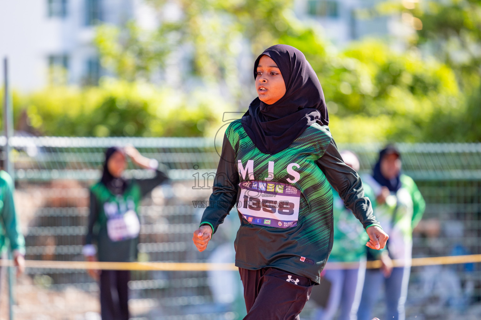 Day 2 of MWSC Interschool Athletics Championships 2024 held in Hulhumale Running Track, Hulhumale, Maldives on Sunday, 10th November 2024. 
Photos by:  Hassan Simah / Images.mv