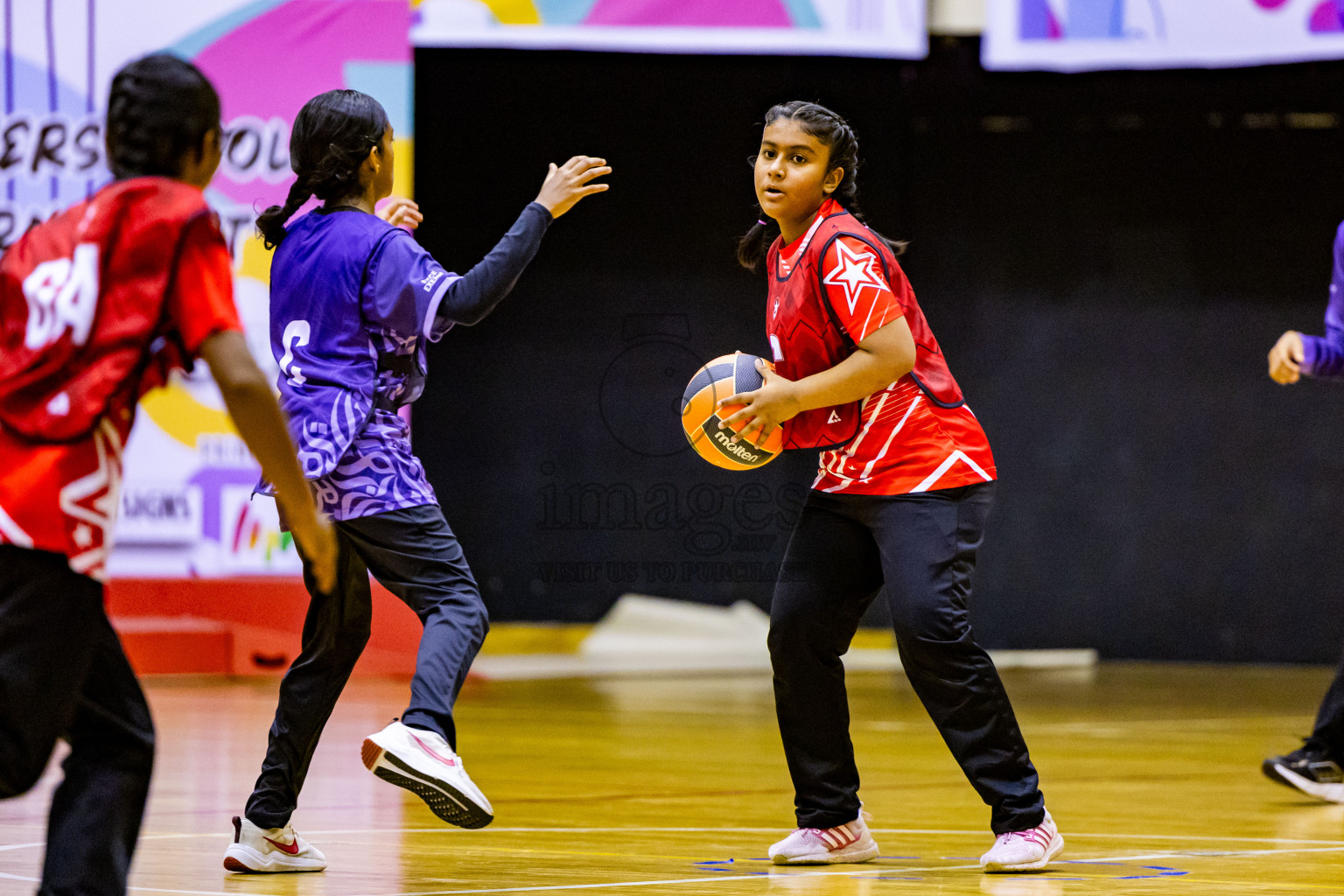 Day 2 of 25th Inter-School Netball Tournament was held in Social Center at Male', Maldives on Saturday, 10th August 2024. Photos: Nausham Waheed / images.mv