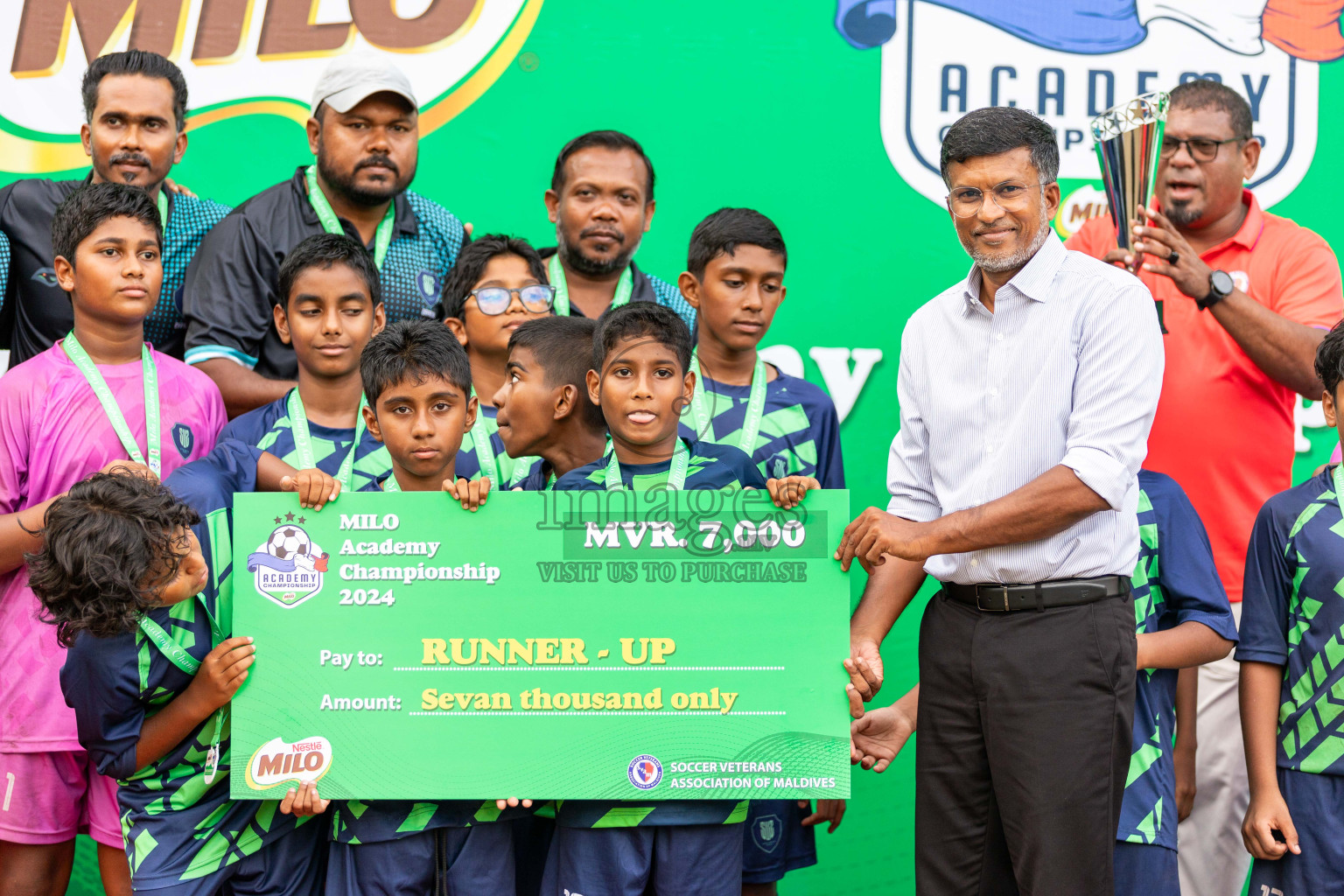 Final Day  of MILO Academy Championship 2024 - U12 was held at Henveiru Grounds in Male', Maldives on Thursday, 7th July 2024. Photos: Shuu Abdul Sattar / images.mv