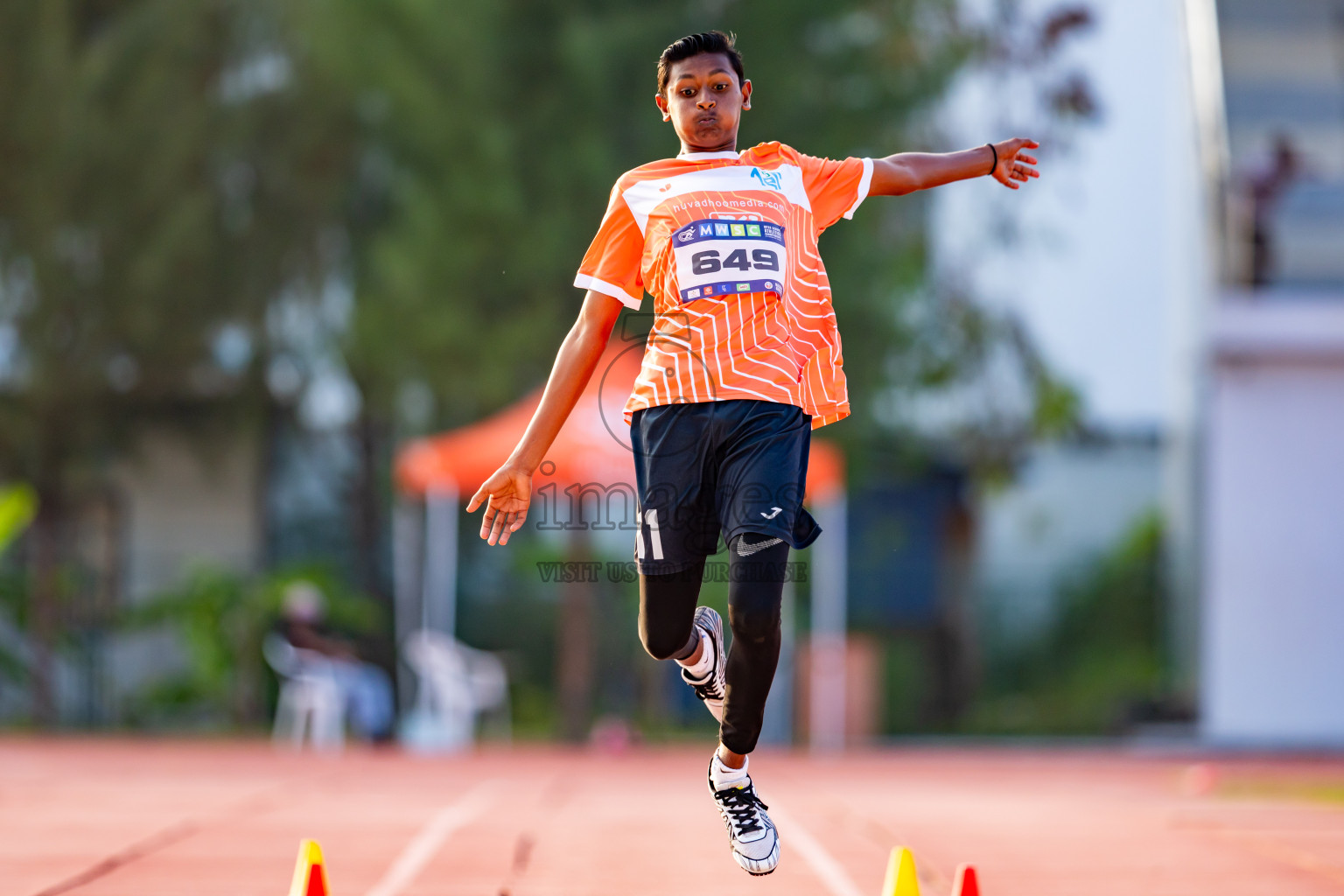 Day 5 of MWSC Interschool Athletics Championships 2024 held in Hulhumale Running Track, Hulhumale, Maldives on Wednesday, 13th November 2024. Photos by: Nausham Waheed / Images.mv