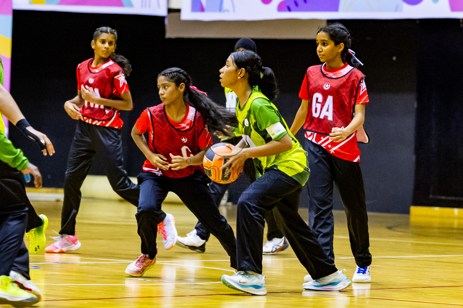 Day 14 of 25th Inter-School Netball Tournament was held in Social Center at Male', Maldives on Sunday, 25th August 2024. Photos: Nausham Waheed / images.mv