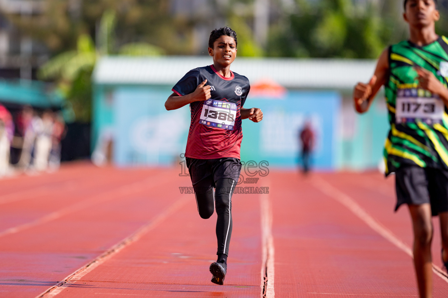 Day 3 of MWSC Interschool Athletics Championships 2024 held in Hulhumale Running Track, Hulhumale, Maldives on Monday, 11th November 2024. 
Photos by: Hassan Simah / Images.mv