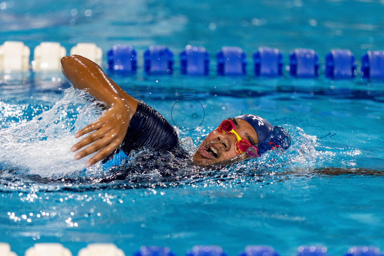 Day 2 of National Swimming Competition 2024 held in Hulhumale', Maldives on Saturday, 14th December 2024. Photos: Hassan Simah / images.mv