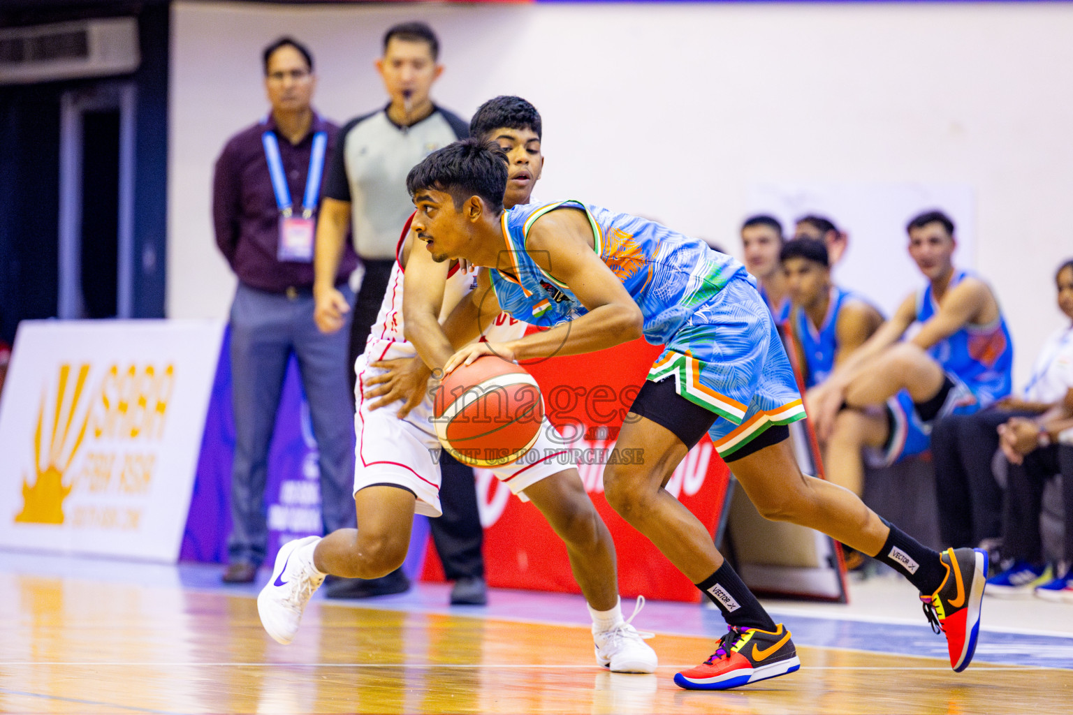 Maldives vs India in Day 2 of Under 16 Asian Cup SABA Qualifiers 2025 was held in Social Center, Male', Maldives on Friday, 13th June 2025. Photos: Nausham Waheed / images.mv