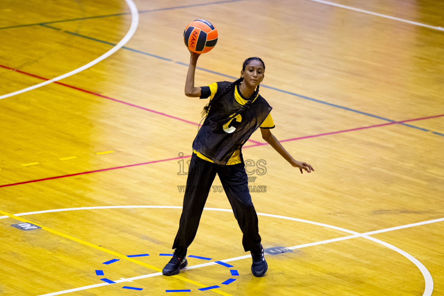 Day 1 of 25th Milo Inter-School Netball Tournament was held in Social Center at Male', Maldives on Thursday, 8th August 2024. Photos: Nausham Waheed / images.mv