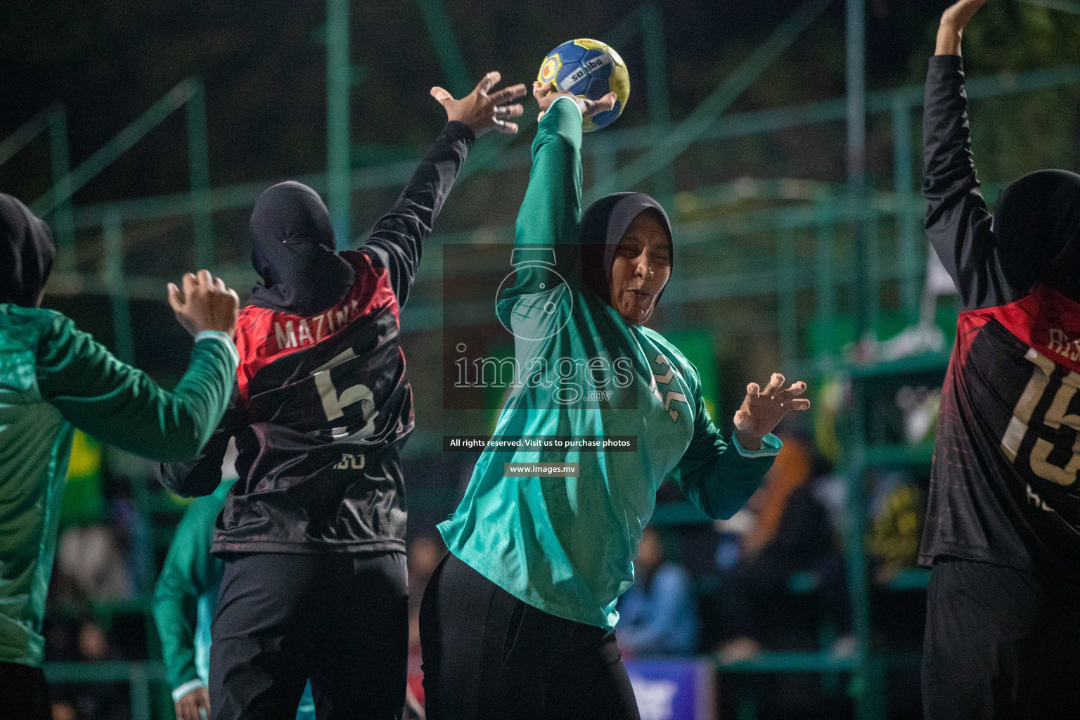 Day 9 of 6th MILO Handball Maldives Championship 2023, held in Handball ground, Male', Maldives on 28th May 2023 Photos: Nausham Waheed/ Images.mv