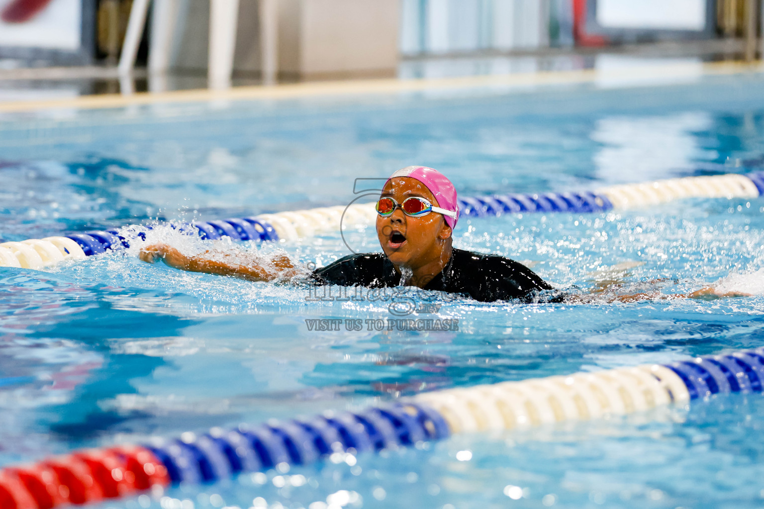 Day 1 of BML 6th National Kids Swimming Kids Festival 2025 held in Hulhumale', Maldives on Monday, 3rd November 2024. Photos: Hassan Simah / images.mv