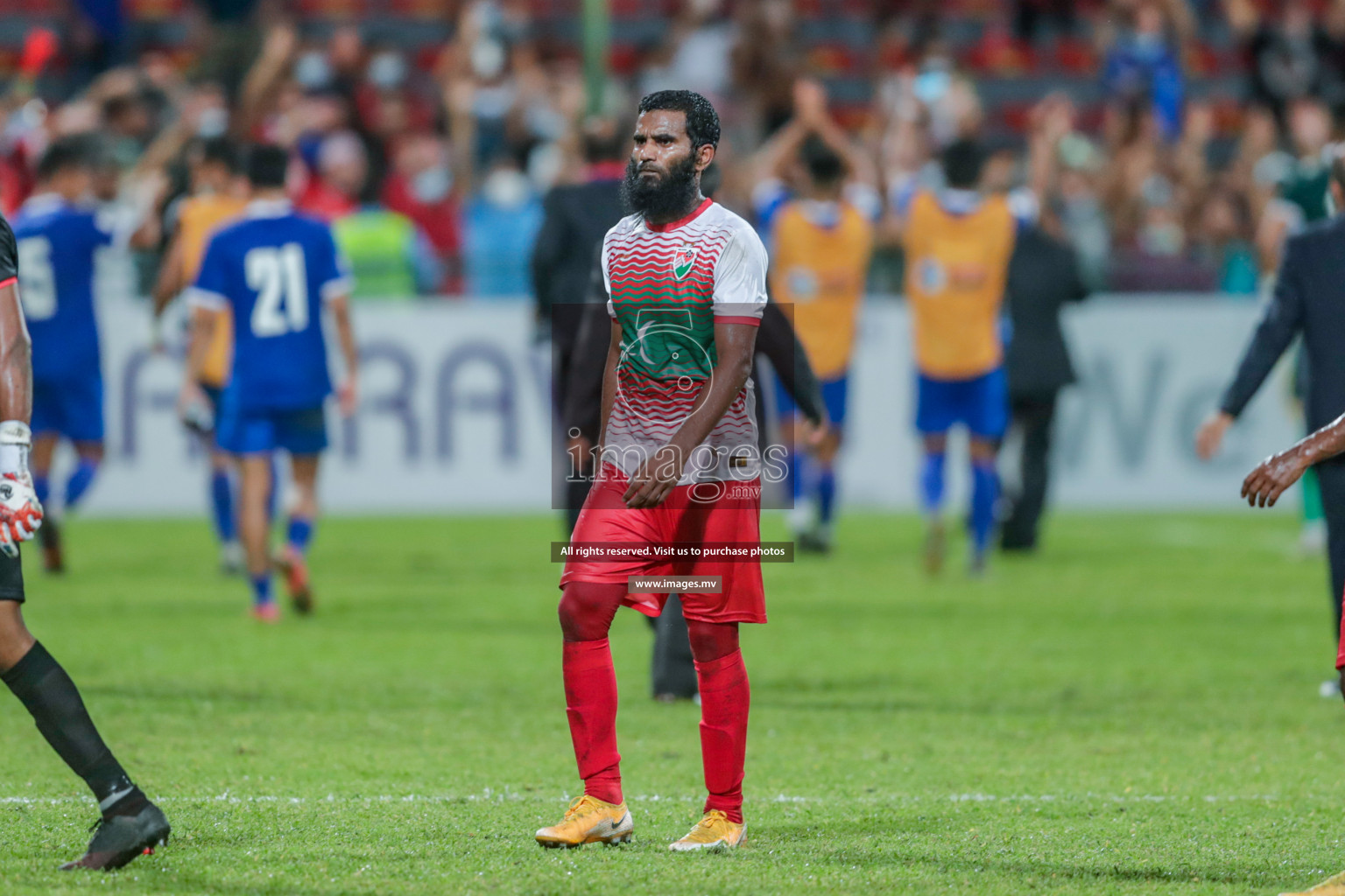 Maldives vs Nepal in SAFF Championship 2021 held on 1st October 2021 in Galolhu National Stadium, Male', Maldives