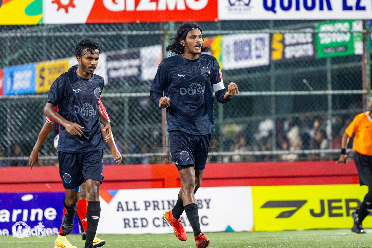 Dh Kudahuvadhoo vs Dh Bandidhoo in Day 21 of Golden Futsal Challenge 2025 was held on Saturday , 25th January 2025, in Hulhumale', Maldives. Photos: Nausham Waheed / images.mv