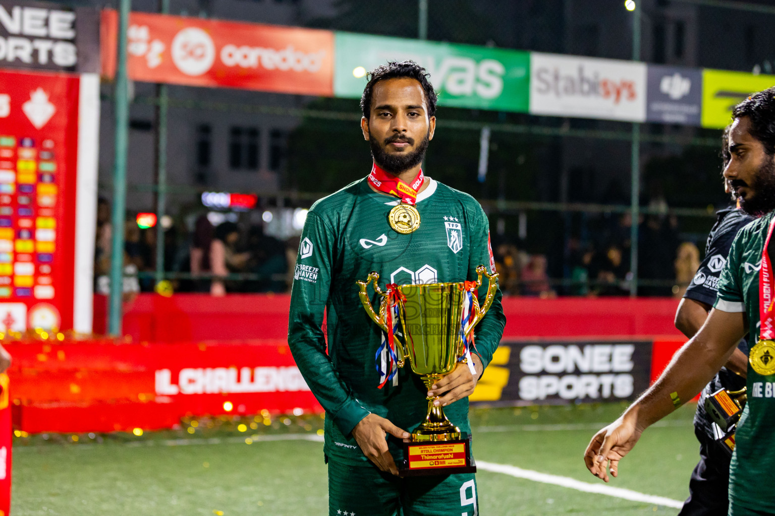 Th Thimarafushi vs Th Hirilandhoo in Thaa Atoll Finals Day 26 of Golden Futsal Challenge 2025 was held on Thursday , 30th January 2025, in Hulhumale', Maldives. Photos: Nausham Waheed / images.mv