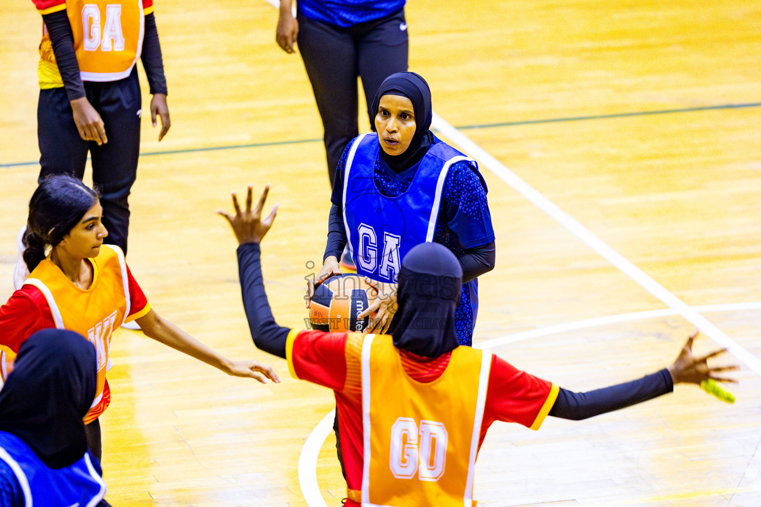 Day 5 of 21st National Netball Tournament was held in Social Canter at Male', Maldives on Sunday, 13th May 2024. Photos: Nausham Waheed / images.mv