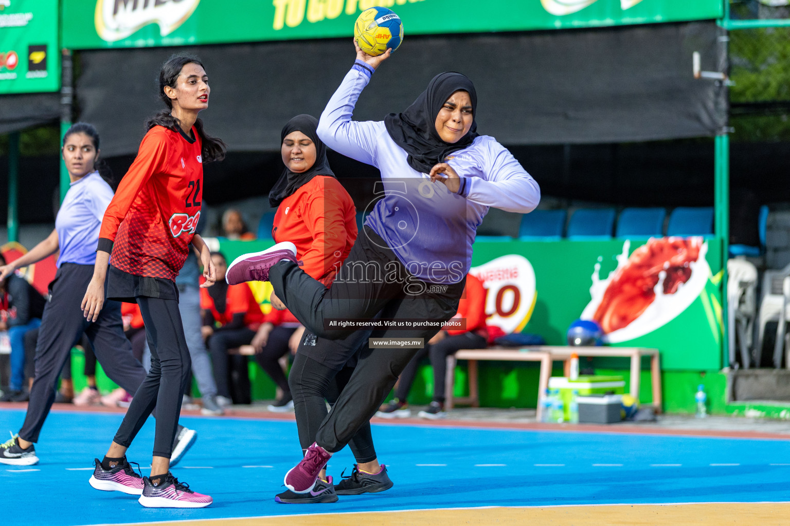 Day 4 of 7th Inter-Office/Company Handball Tournament 2023, held in Handball ground, Male', Maldives on Monday, 18th September 2023 Photos: Nausham Waheed/ Images.mv