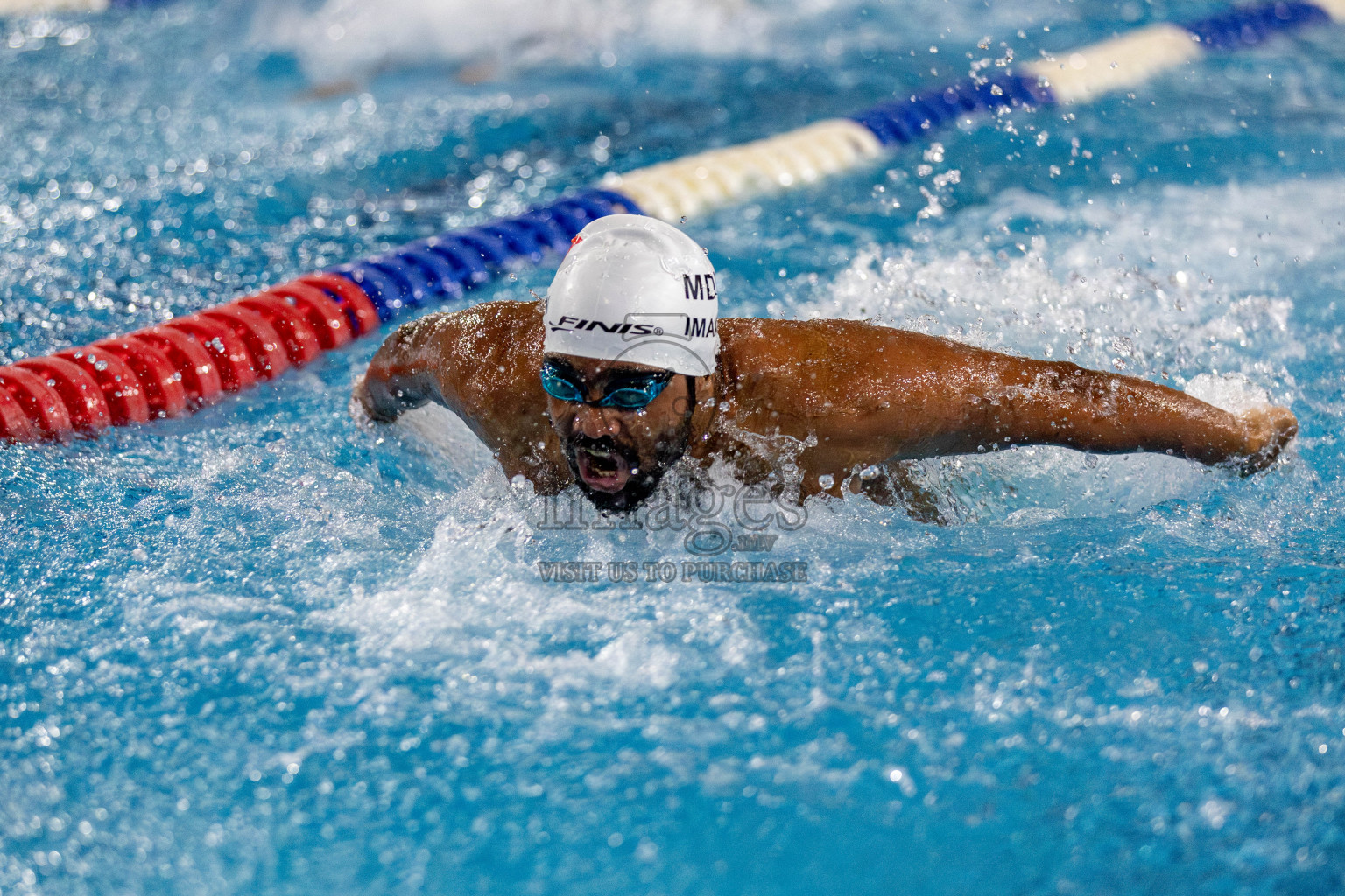 Day 2 of National Swimming Competition 2024 held in Hulhumale', Maldives on Saturday, 14th December 2024. Photos: Hassan Simah / images.mv