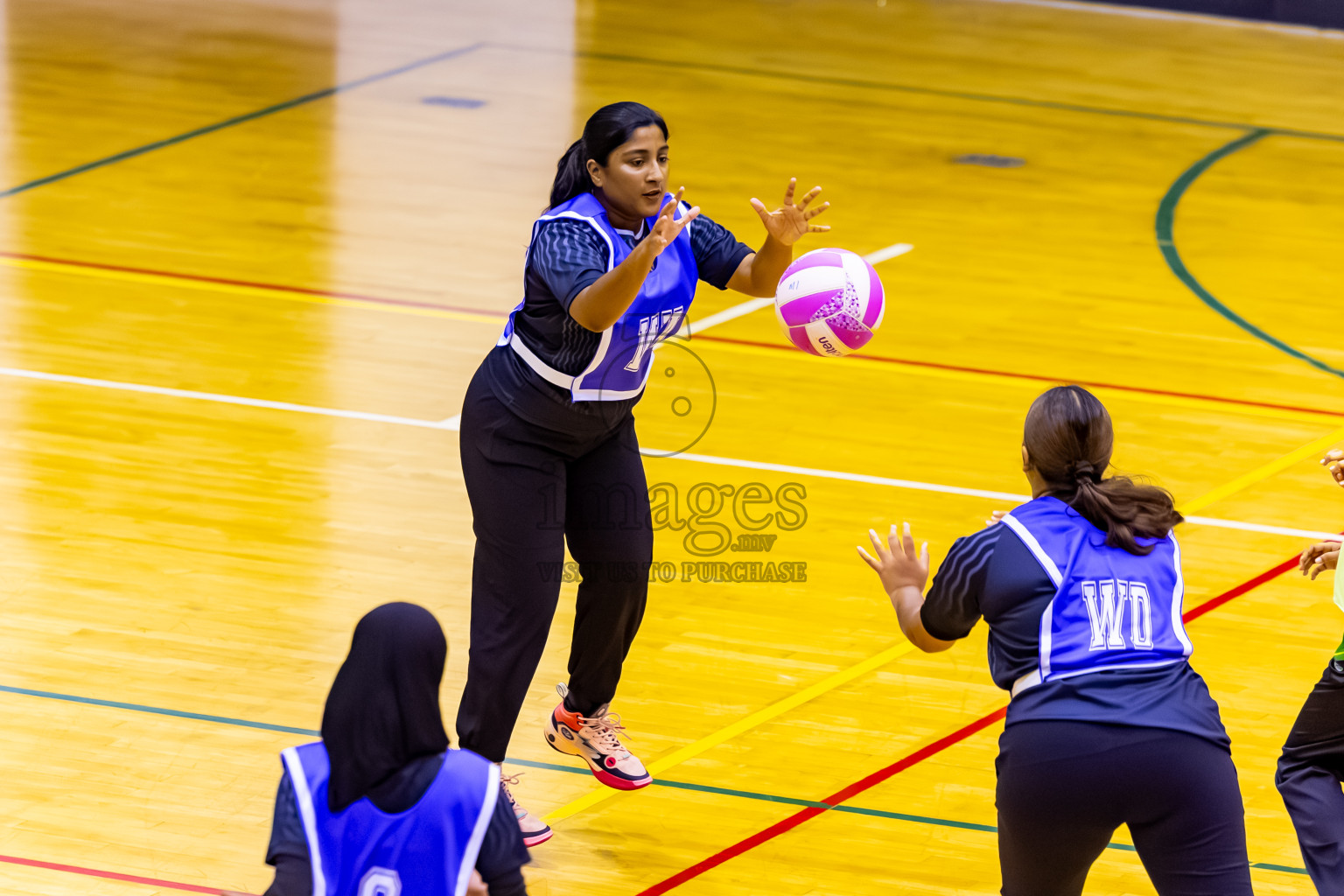 C Green Streets vs SC Shinning Star in Day 5 of 24th Milo Netball Association Championship held in Social Center at Male', Maldives on Friday, 5th September 2025. Photos: Nausham Waheed / images.mv