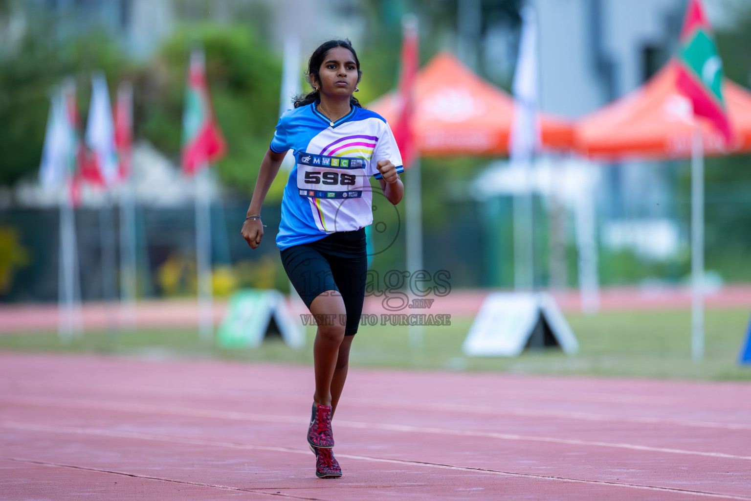 Day 2 of MWSC Interschool Athletics Championships 2024 held in Hulhumale Running Track, Hulhumale, Maldives on Sunday, 10th November 2024. Photos by: Ismail Thoriq / Images.mv