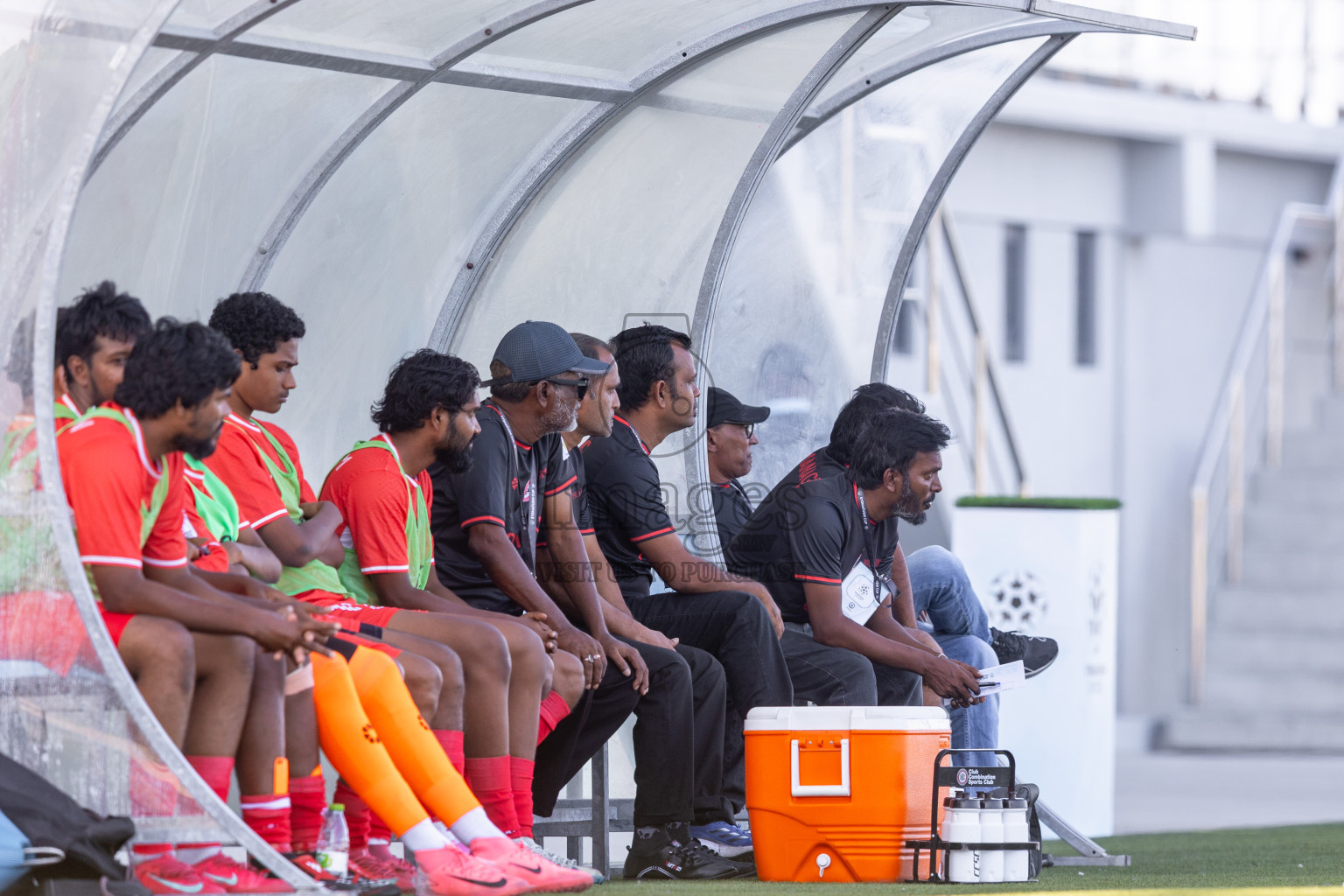 Huss Songun Football Team vs CC Sports Club in Day 2 of Eydhafushi Cup 2025 held in Eydhafushi Football Stadium at B. Eydhafushi, Maldives on Saturday, 6th September 2025. Photos: Mohamed Mahfouz Moosa / images.mv