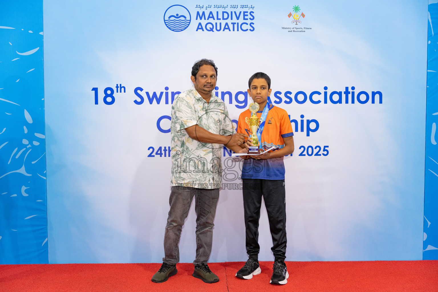 18th Swimming Association Championship 2025, Closing Ceremony was held on Saturday, 29th November 2025 at Swimming Track Hulhumale', Maldives. Photos: Areef Adam / images.mv
