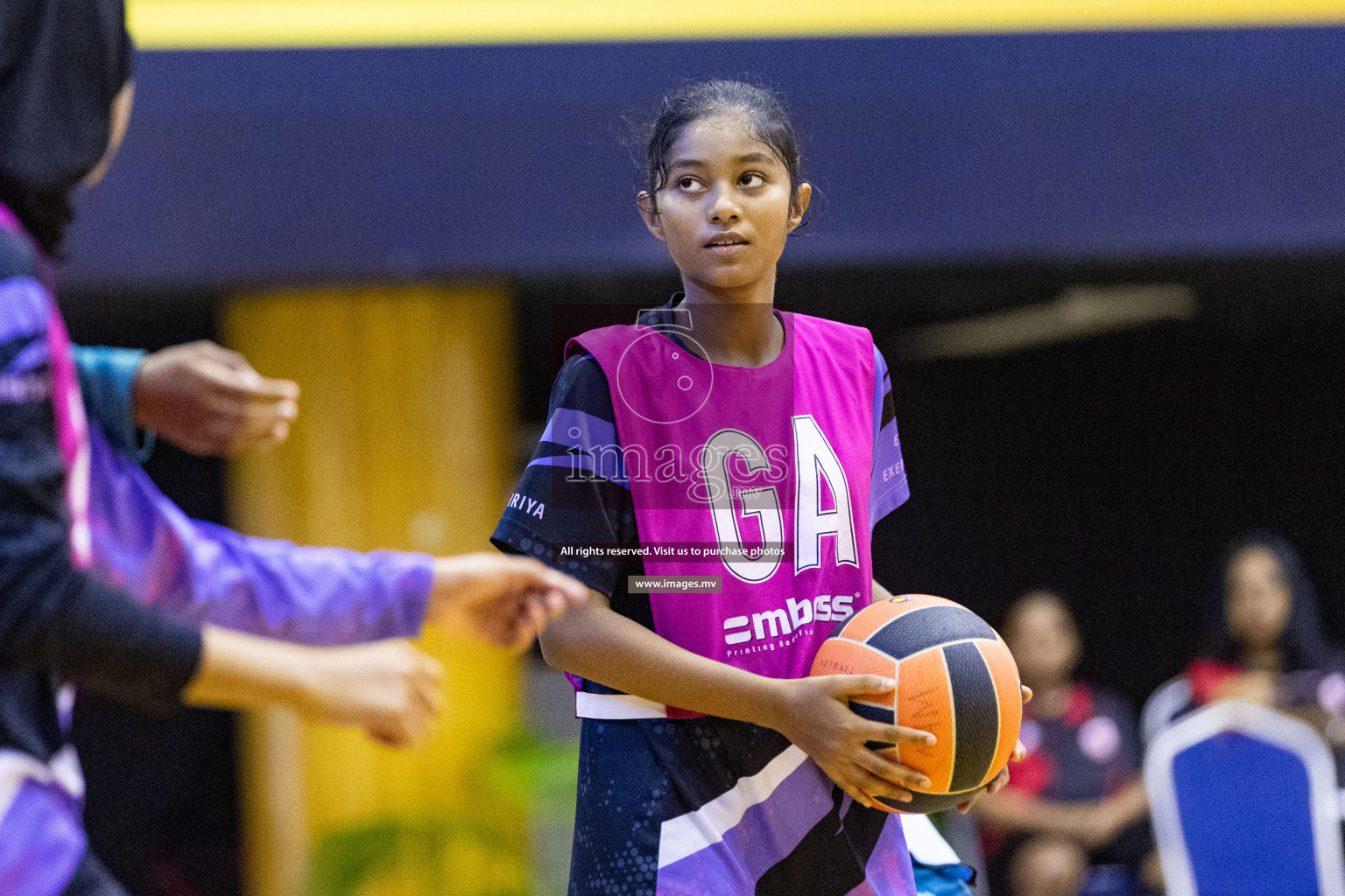 Day 11 of 24th Interschool Netball Tournament 2023 was held in Social Center, Male', Maldives on 6th November 2023. Photos: Nausham Waheed / images.mv