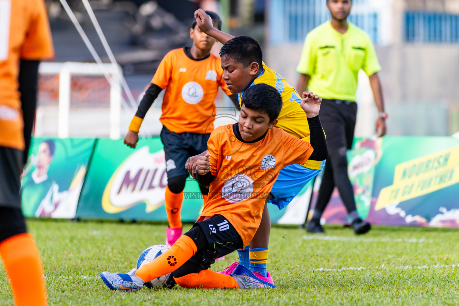 Day 2 of Under 10 MILO Academy Championship 2024 was held at National Stadium in Male', Maldives on Saturday, 27th April 2024. Photos: Nausham Waheed / images.mv