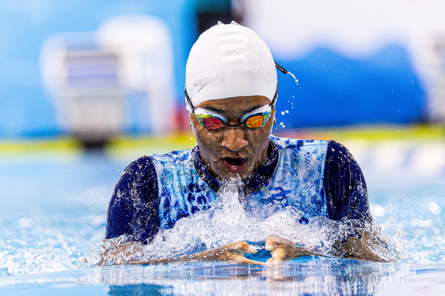 Day 4 of 1st National Short Course Swimming Competition held in Hulhumale', Maldives on Tuesday, 17th June 2025. Photos: Nausham Waheed / images.mv