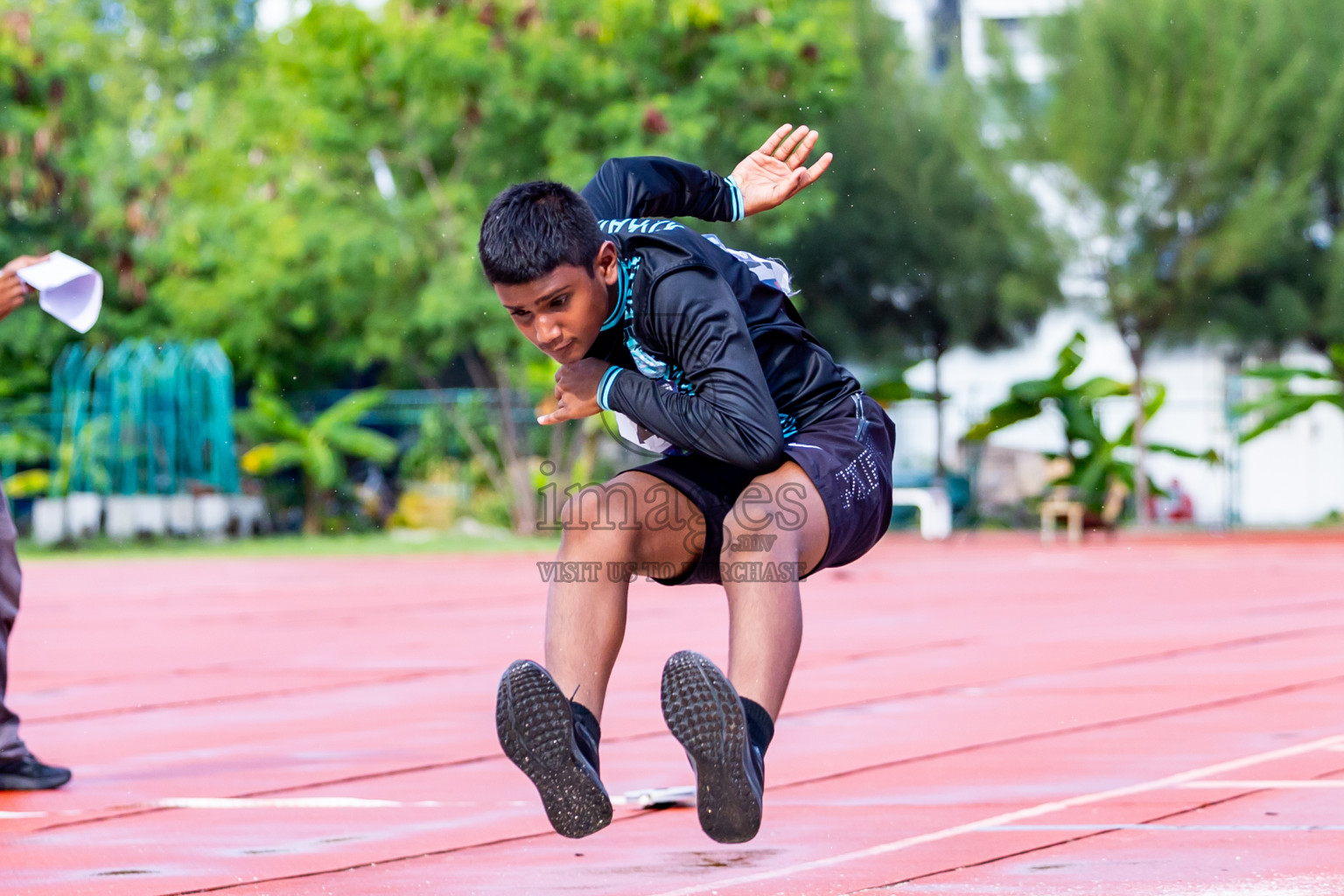 Day 3 of MWSC Interschool Athletics Championships 2024 held in Hulhumale Running Track, Hulhumale, Maldives on Monday, 11th November 2024. Photos by:  Nausham Waheed / Images.mv