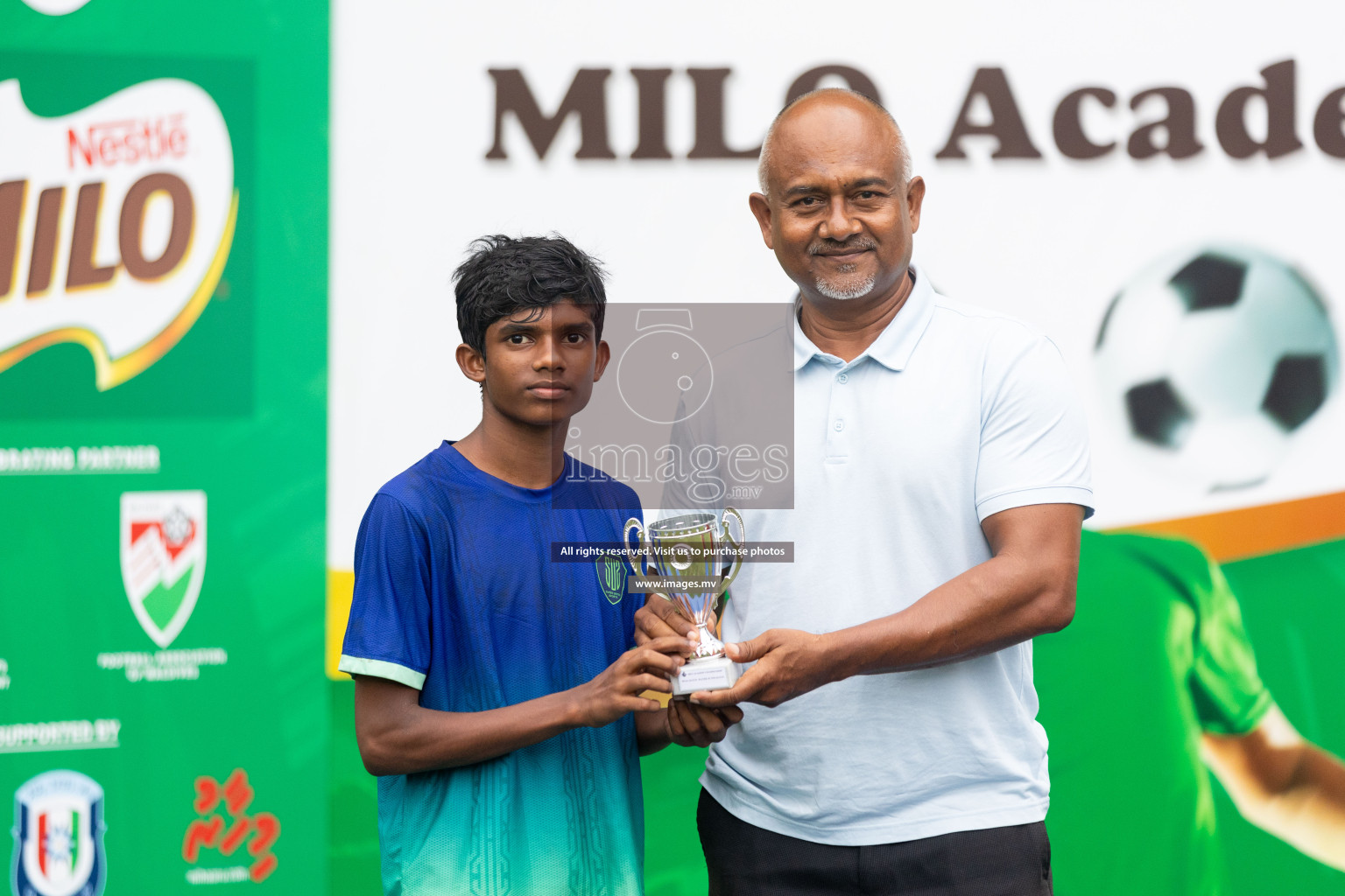 Day 2 of MILO Academy Championship 2023 (u14) was held in Henveyru Stadium Male', Maldives on 4th November 2023. Photos: Nausham Waheed / images.mv